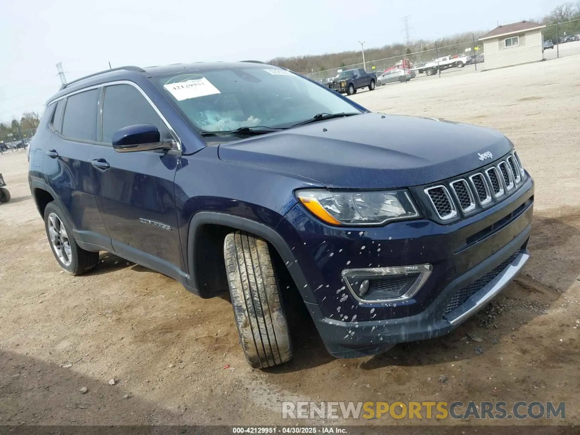 1 Photograph of a damaged car 3C4NJDCB4KT747677 JEEP COMPASS 2019