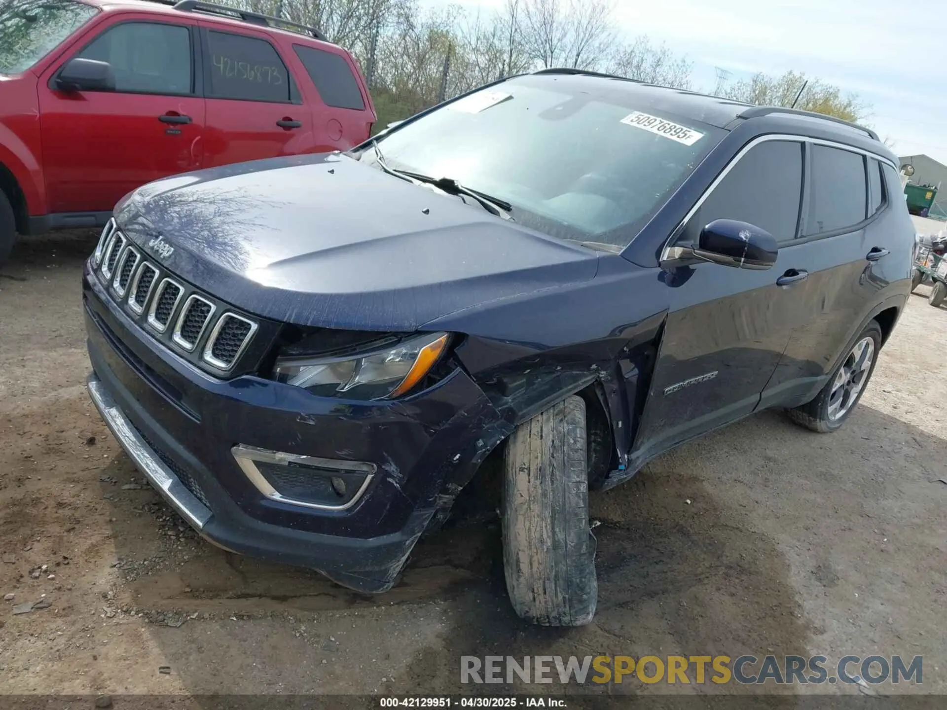 2 Photograph of a damaged car 3C4NJDCB4KT747677 JEEP COMPASS 2019