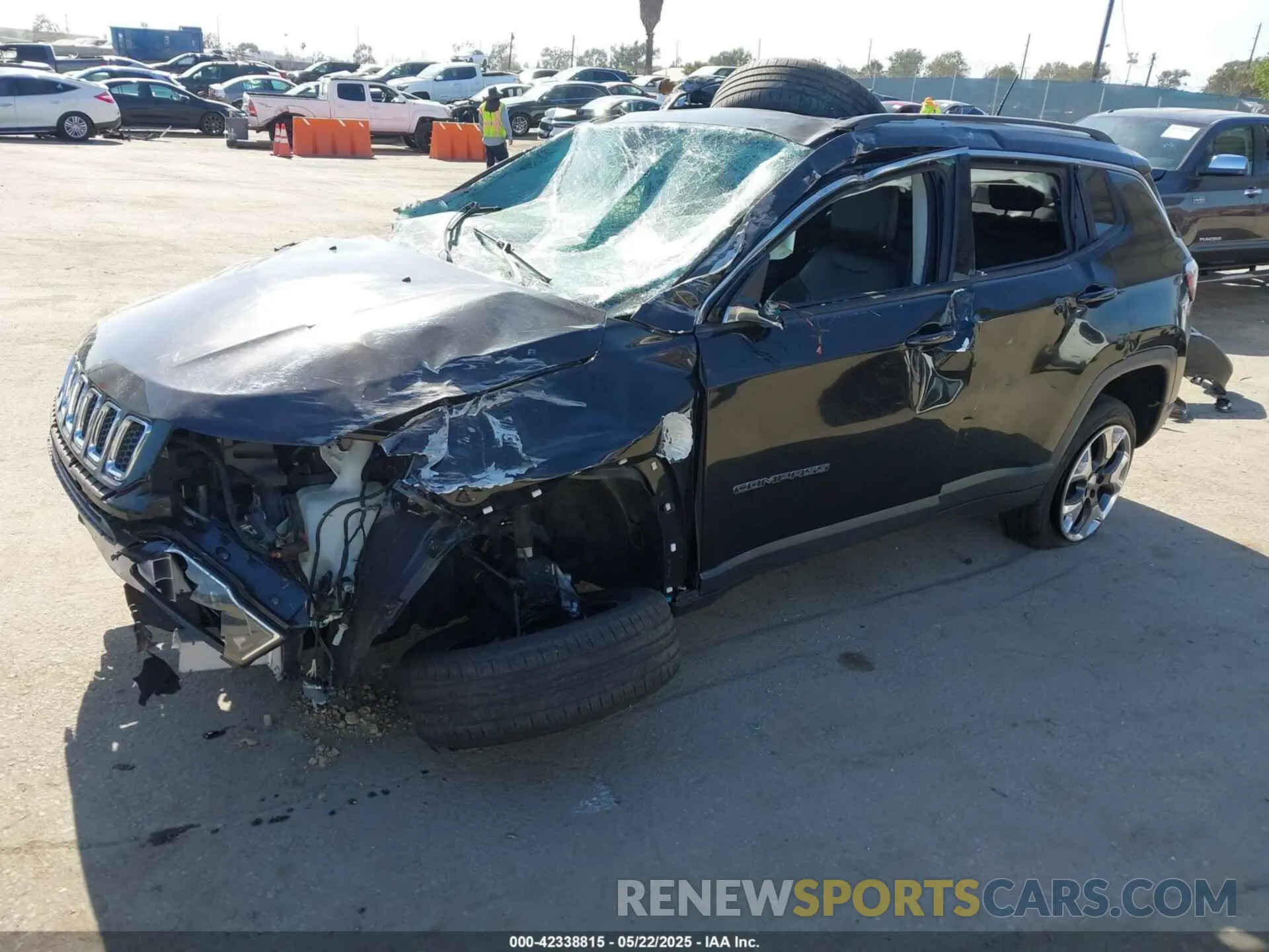 2 Photograph of a damaged car 3C4NJDCB6KT653901 JEEP COMPASS 2019