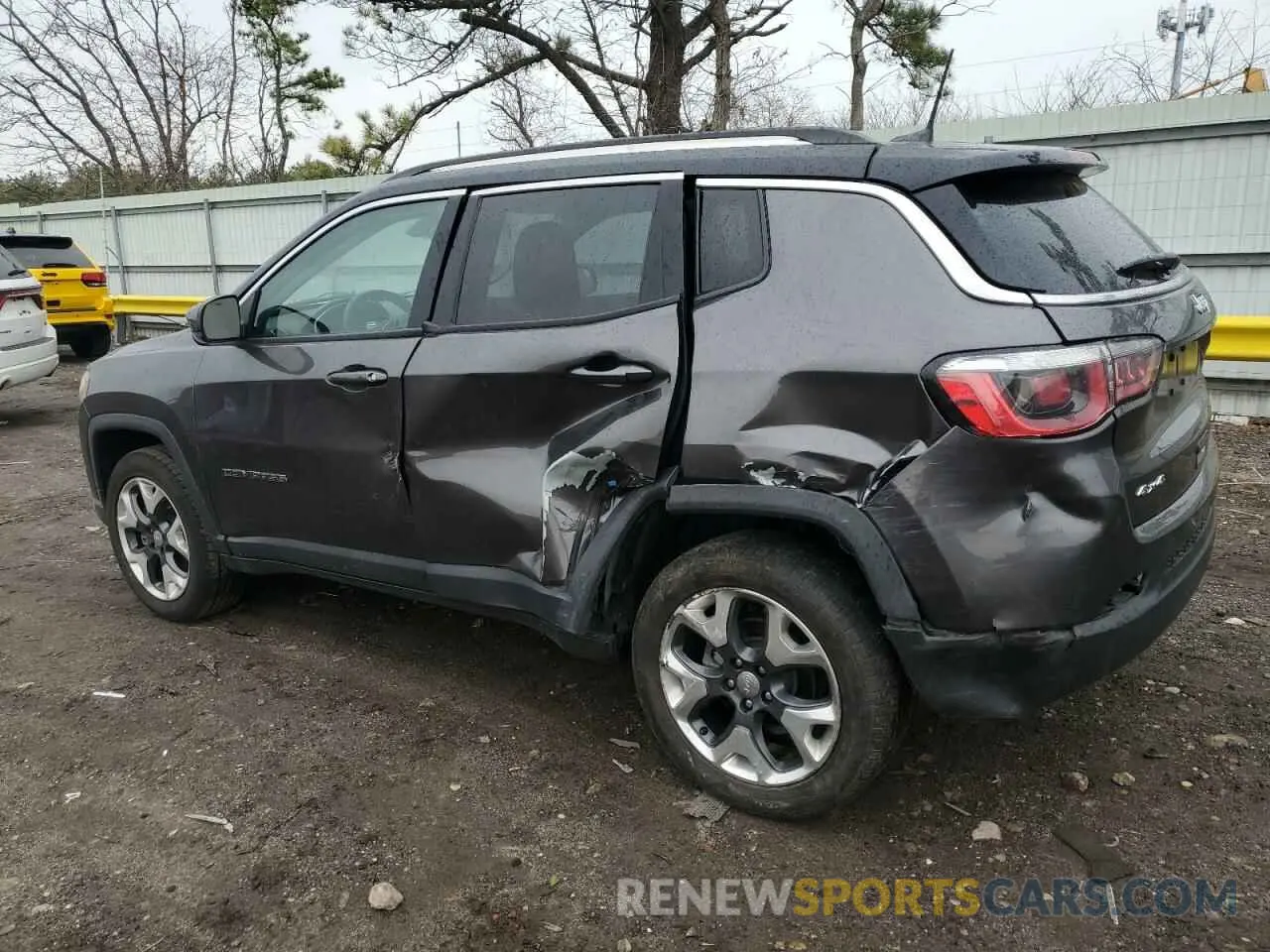 2 Photograph of a damaged car 3C4NJDCB6KT653963 JEEP COMPASS 2019
