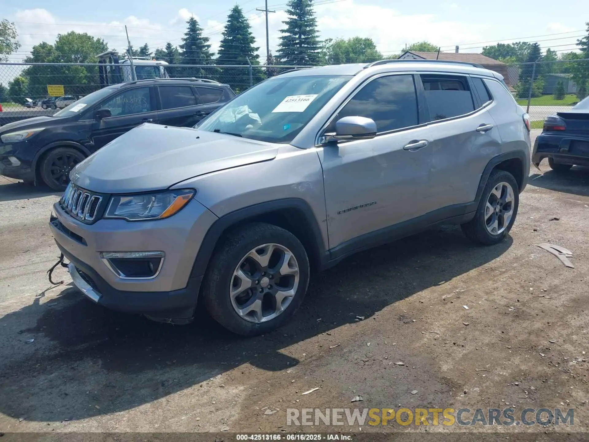2 Photograph of a damaged car 3C4NJDCB6KT791082 JEEP COMPASS 2019