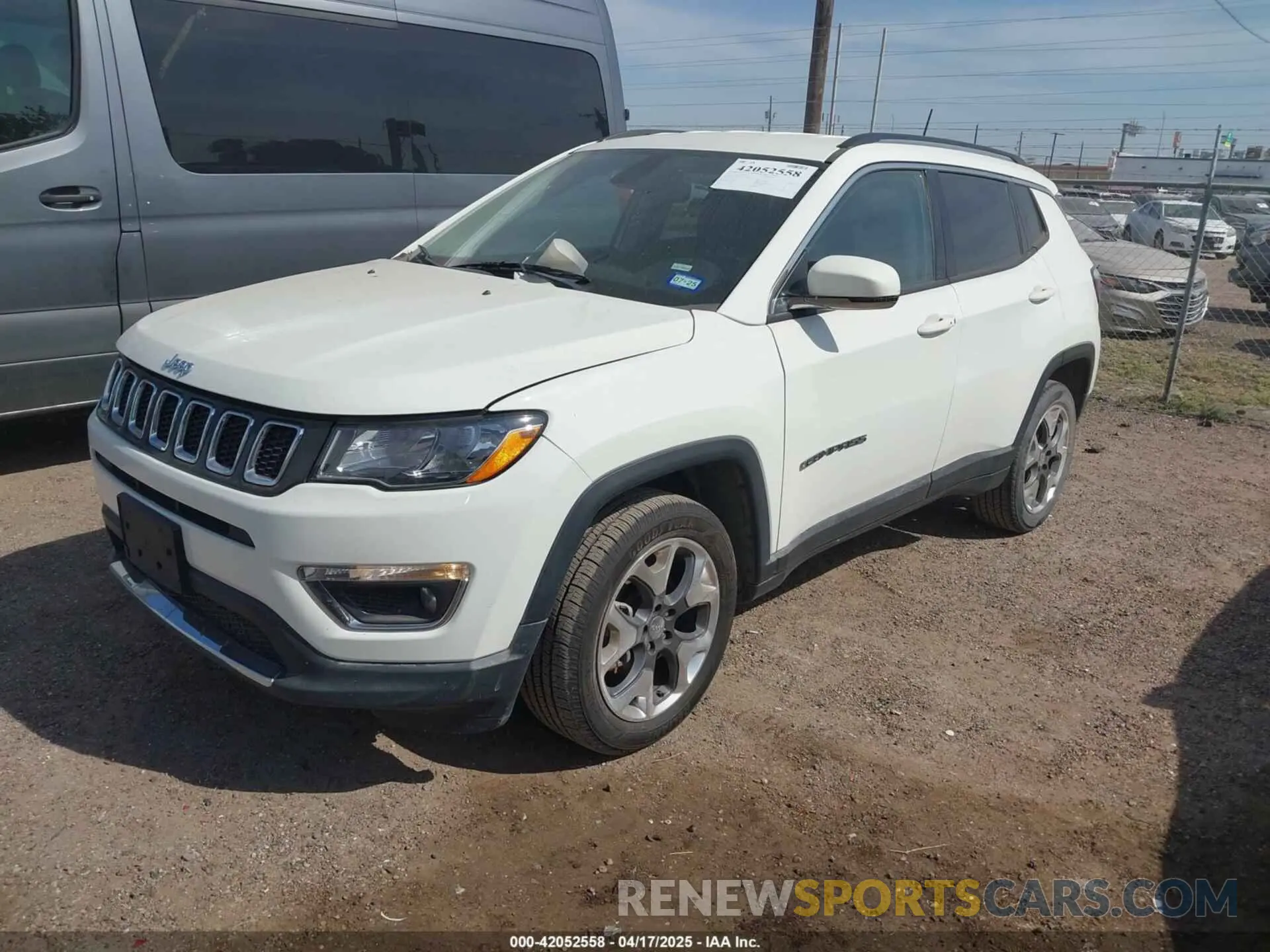 2 Photograph of a damaged car 3C4NJDCB7KT639473 JEEP COMPASS 2019