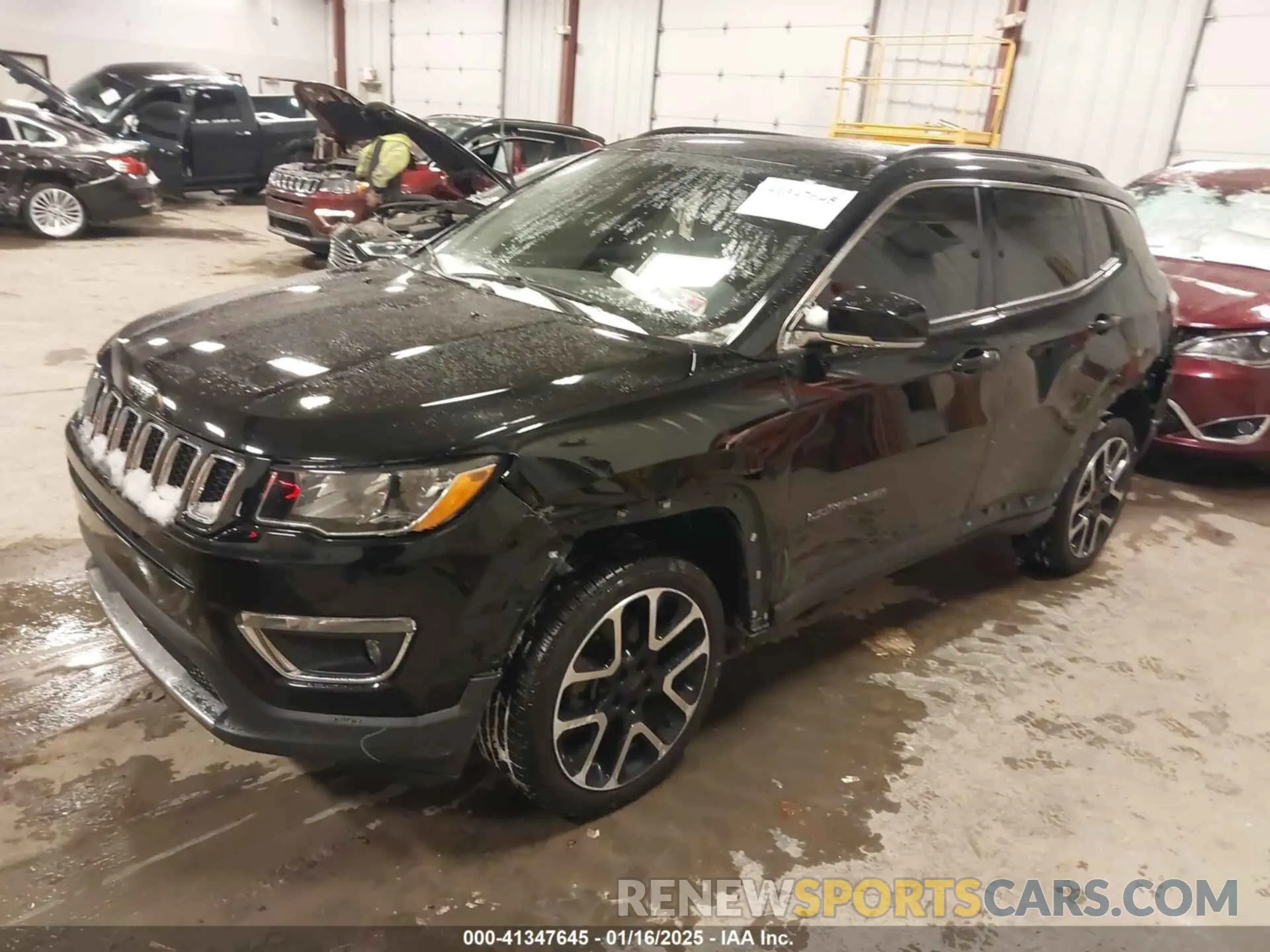 2 Photograph of a damaged car 3C4NJDCB7KT679293 JEEP COMPASS 2019