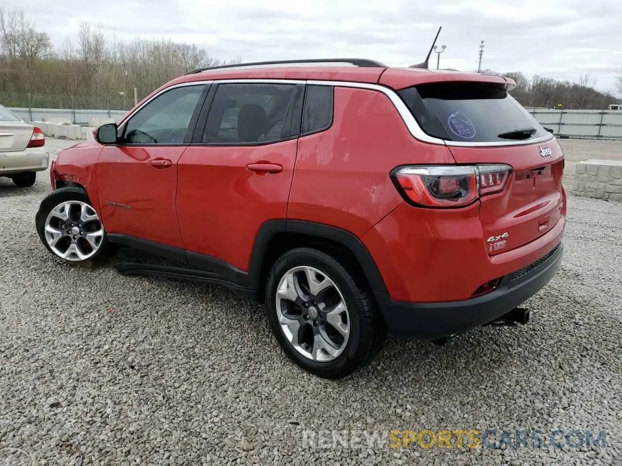 2 Photograph of a damaged car 3C4NJDCB7KT753215 JEEP COMPASS 2019