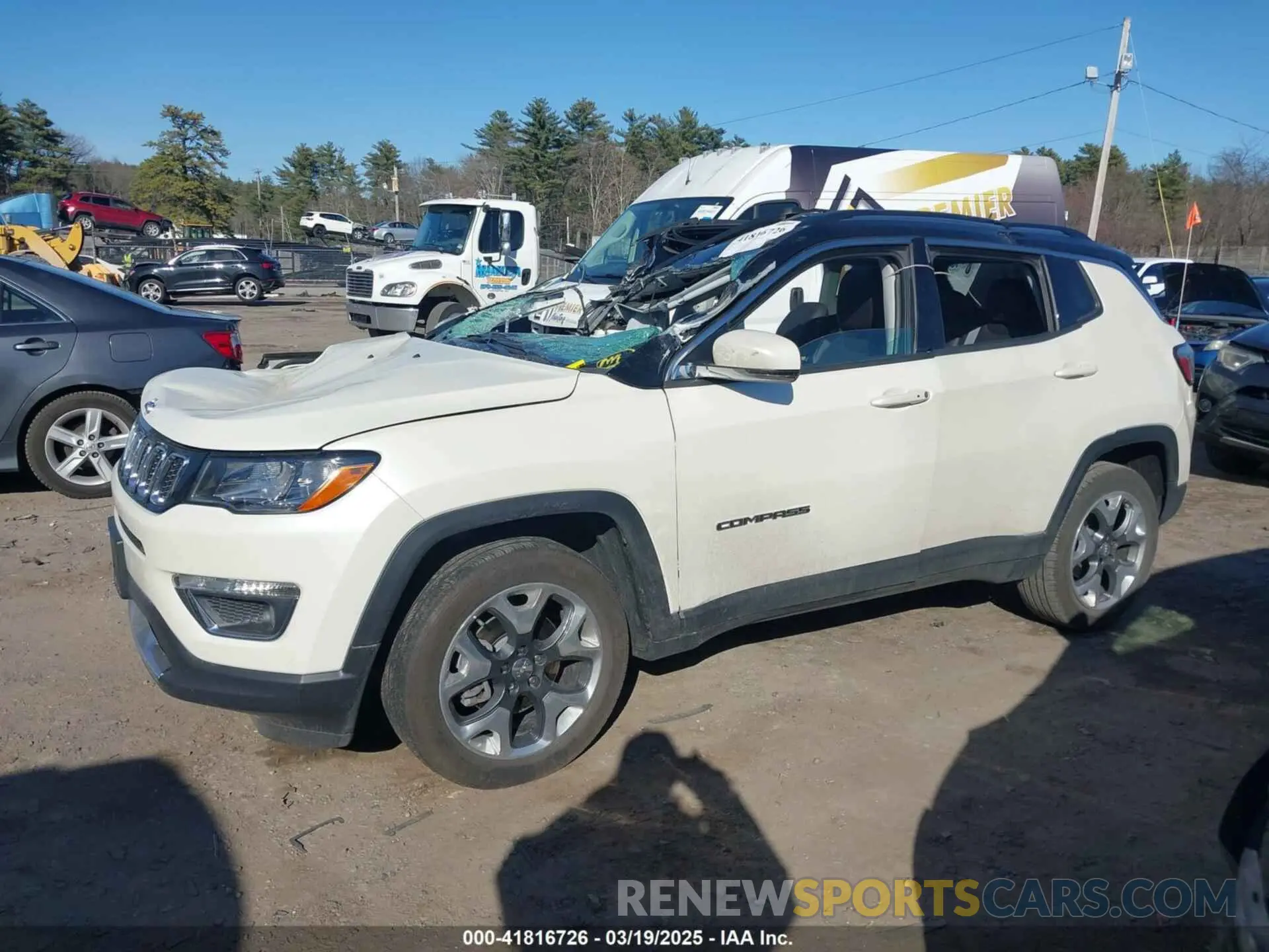 14 Photograph of a damaged car 3C4NJDCB8KT594382 JEEP COMPASS 2019