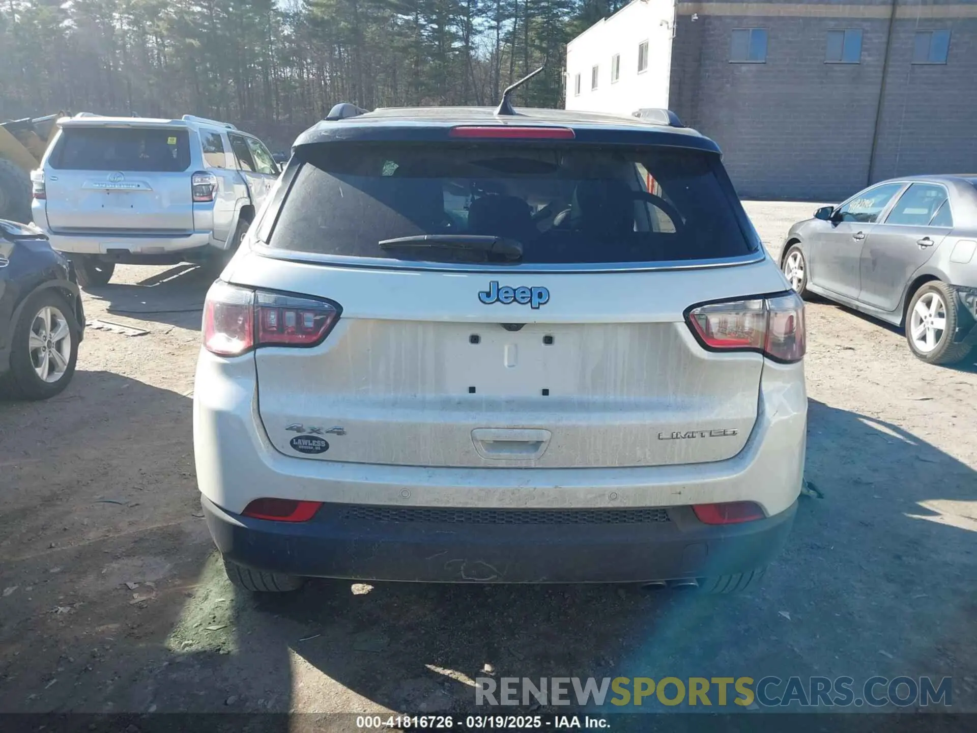 16 Photograph of a damaged car 3C4NJDCB8KT594382 JEEP COMPASS 2019