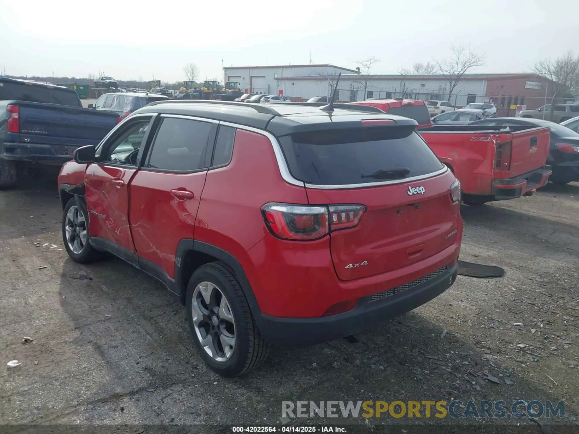 3 Photograph of a damaged car 3C4NJDCB8KT638591 JEEP COMPASS 2019