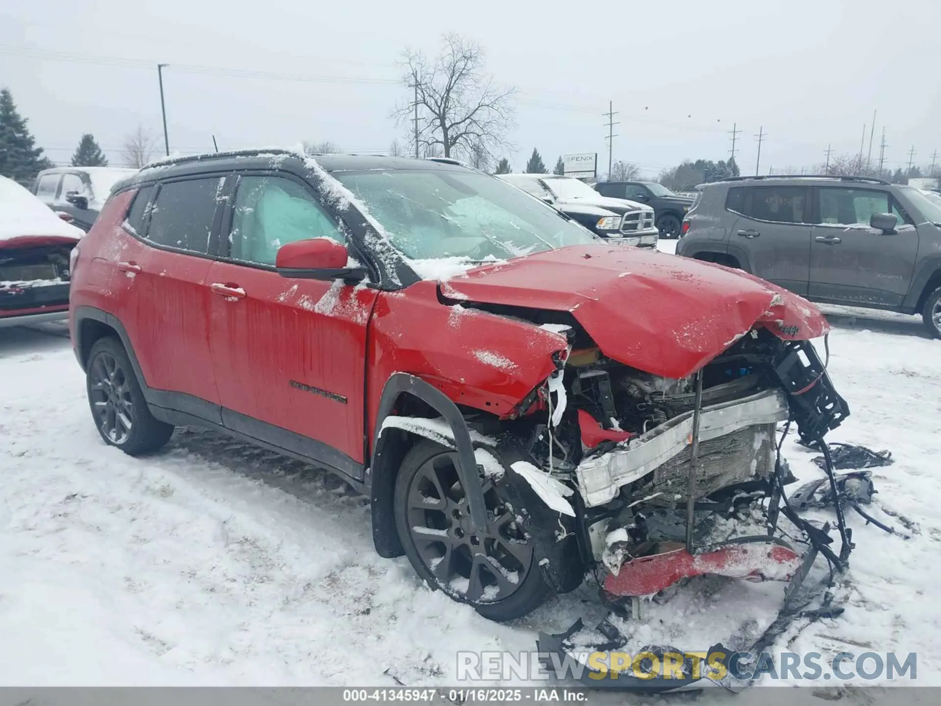 1 Photograph of a damaged car 3C4NJDCB8KT827029 JEEP COMPASS 2019