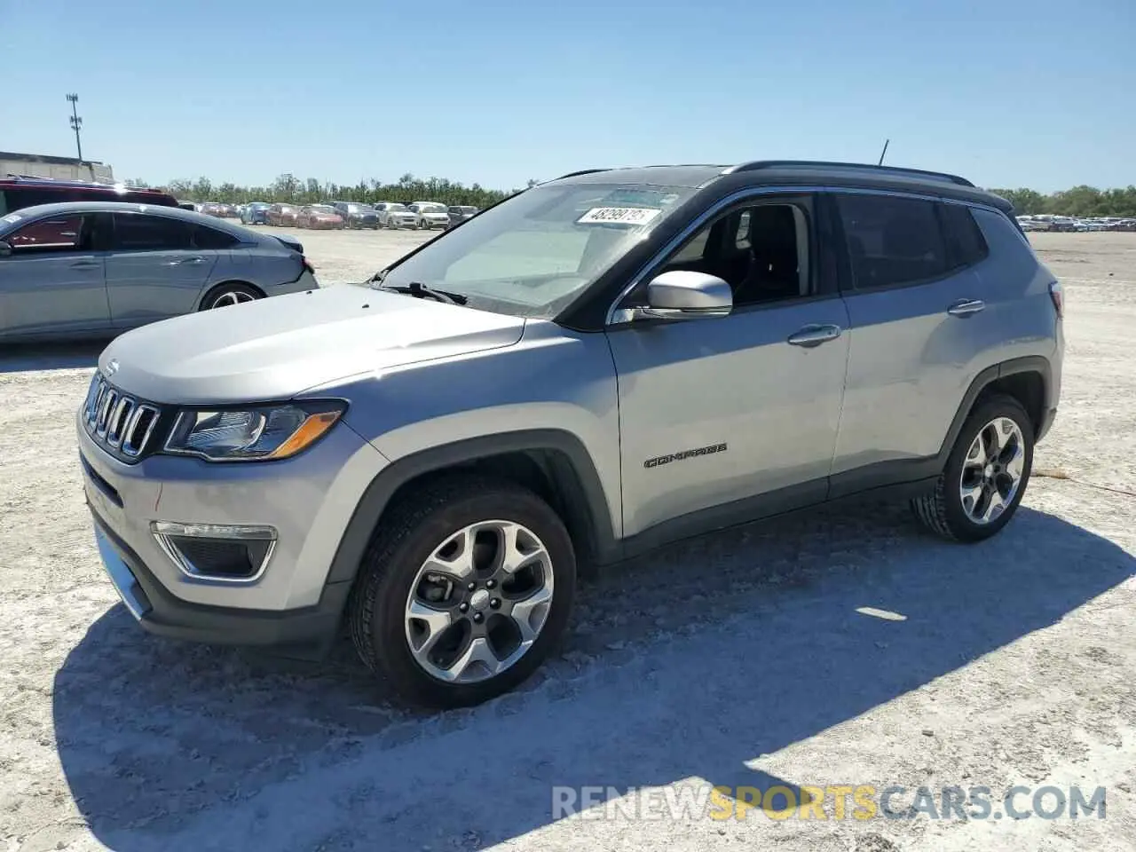 1 Photograph of a damaged car 3C4NJDCB9KT747397 JEEP COMPASS 2019