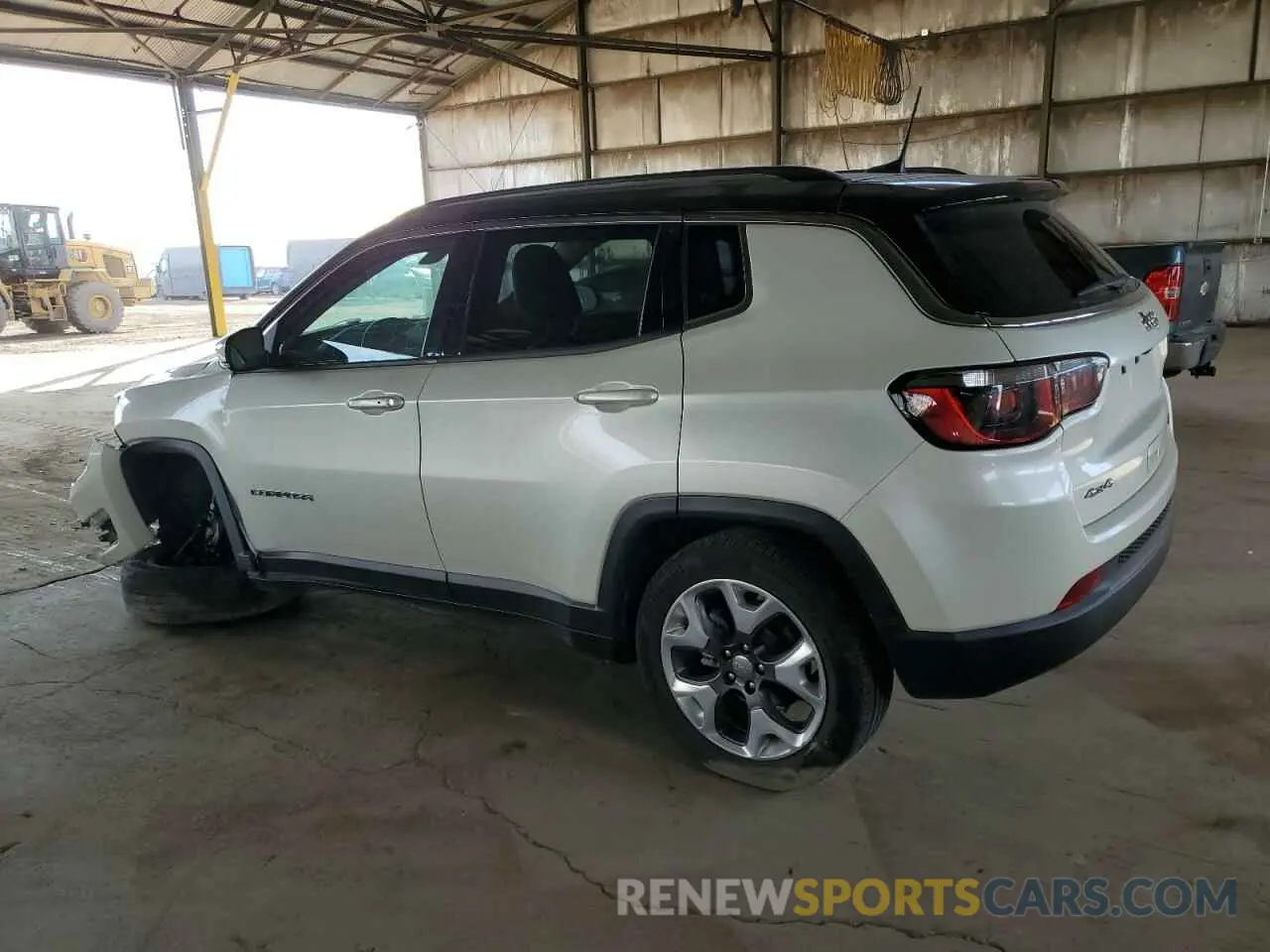 2 Photograph of a damaged car 3C4NJDCB9KT827623 JEEP COMPASS 2019