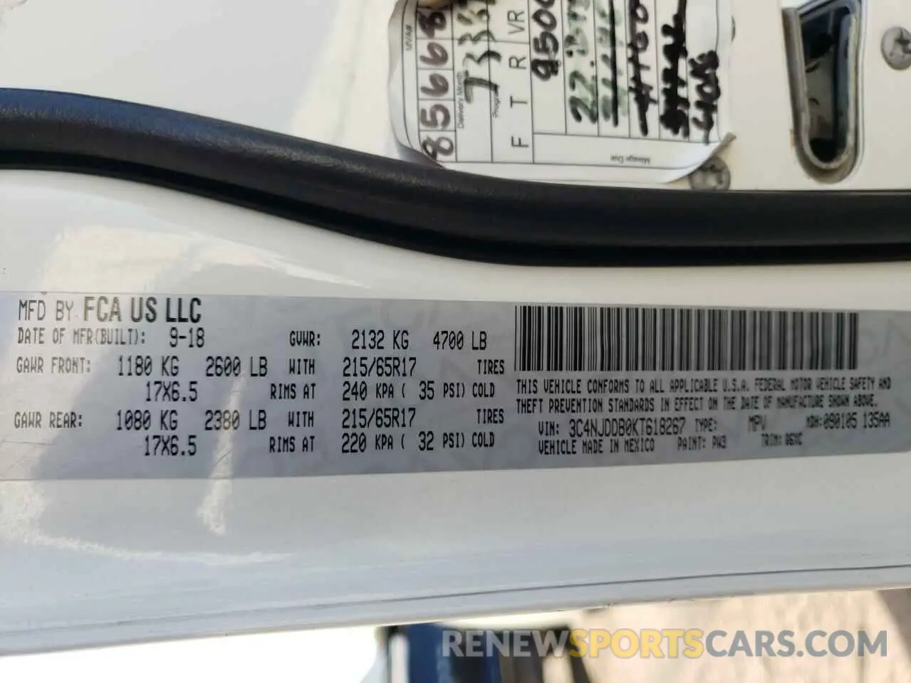 14 Фотография поврежденного автомобиля 3C4NJDDB0KT618267 JEEP COMPASS 2019