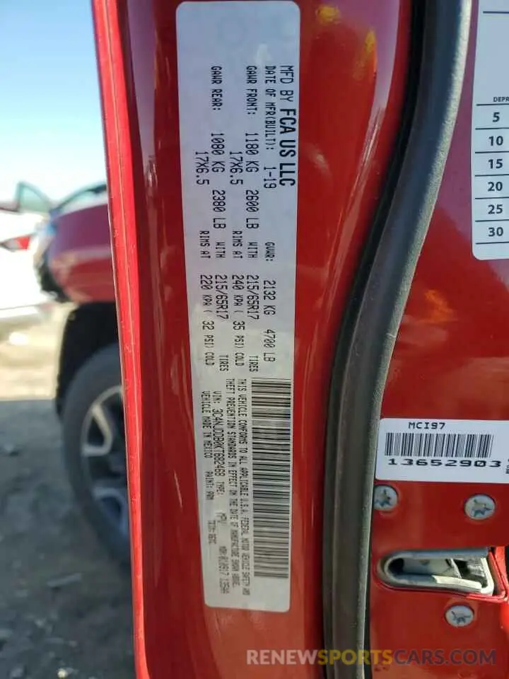 14 Photograph of a damaged car 3C4NJDDB0KT682468 JEEP COMPASS 2019
