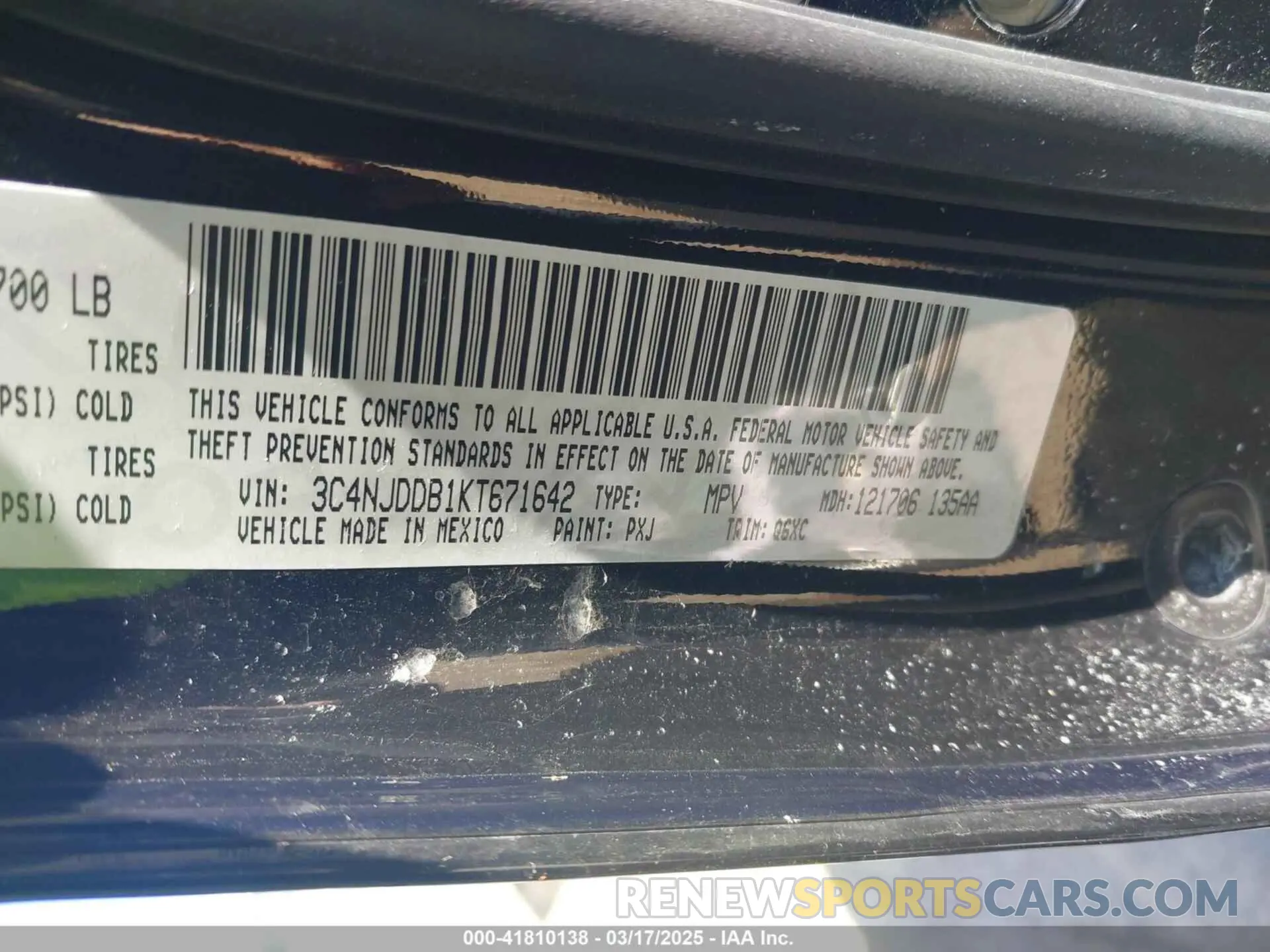 9 Фотография поврежденного автомобиля 3C4NJDDB1KT671642 JEEP COMPASS 2019