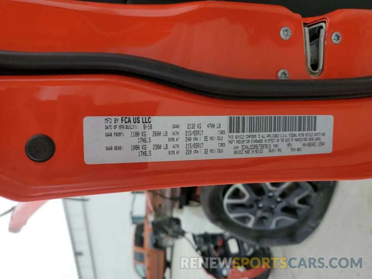 13 Photograph of a damaged car 3C4NJDDB5KT597819 JEEP COMPASS 2019