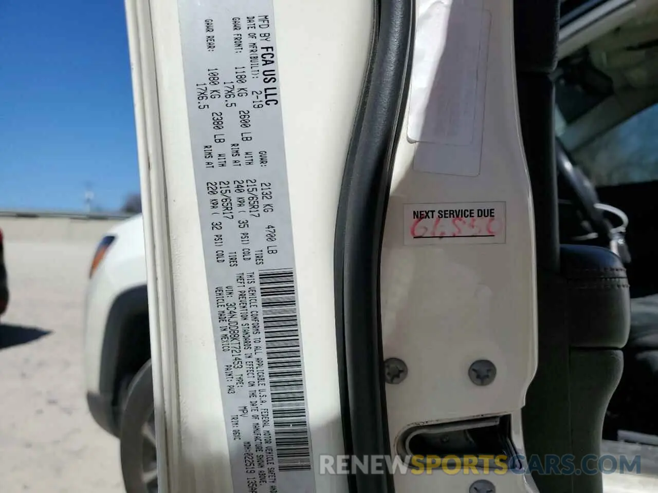 14 Фотография поврежденного автомобиля 3C4NJDDB8KT721453 JEEP COMPASS 2019