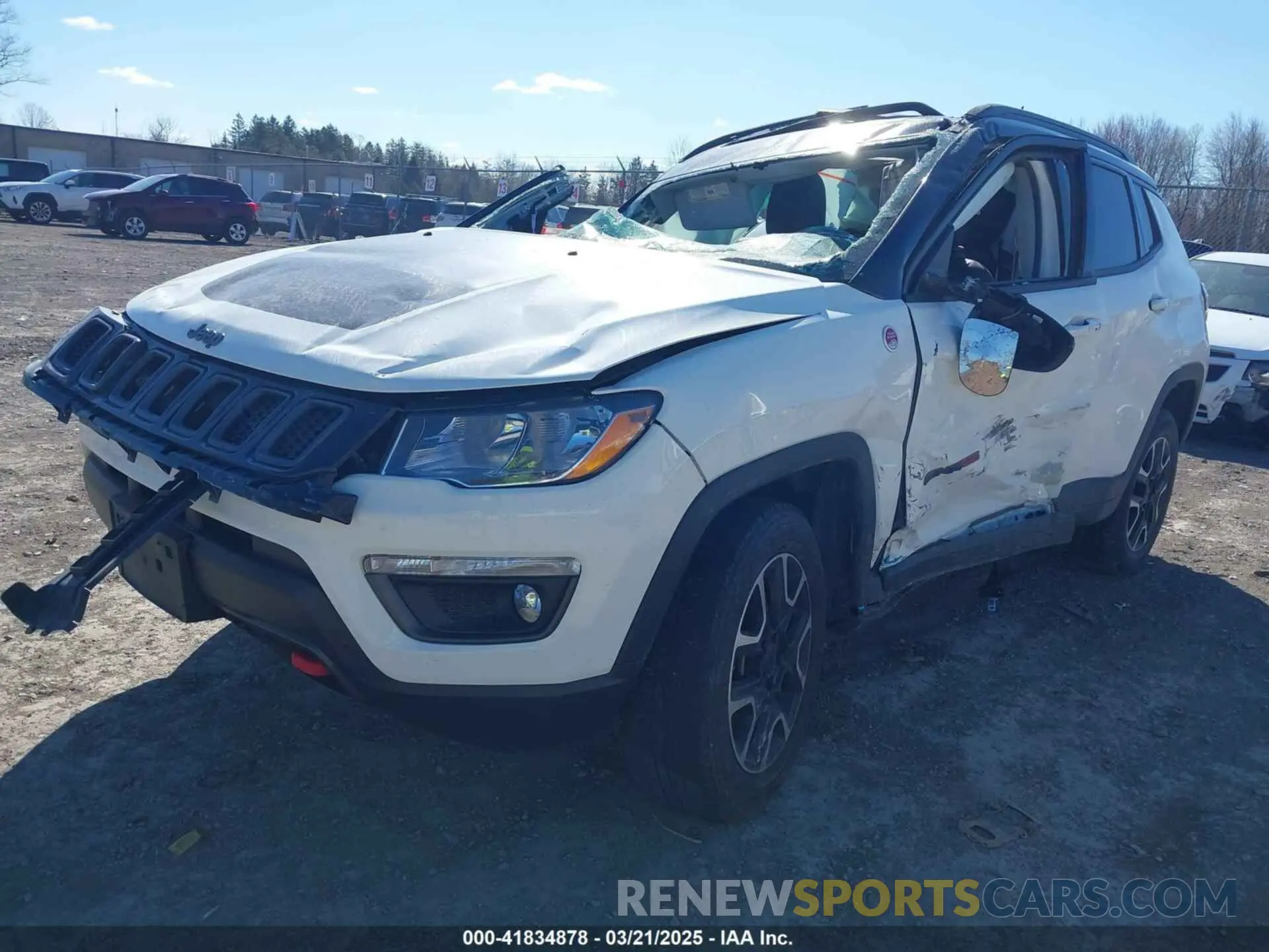 2 Photograph of a damaged car 3C4NJDDB8KT812982 JEEP COMPASS 2019