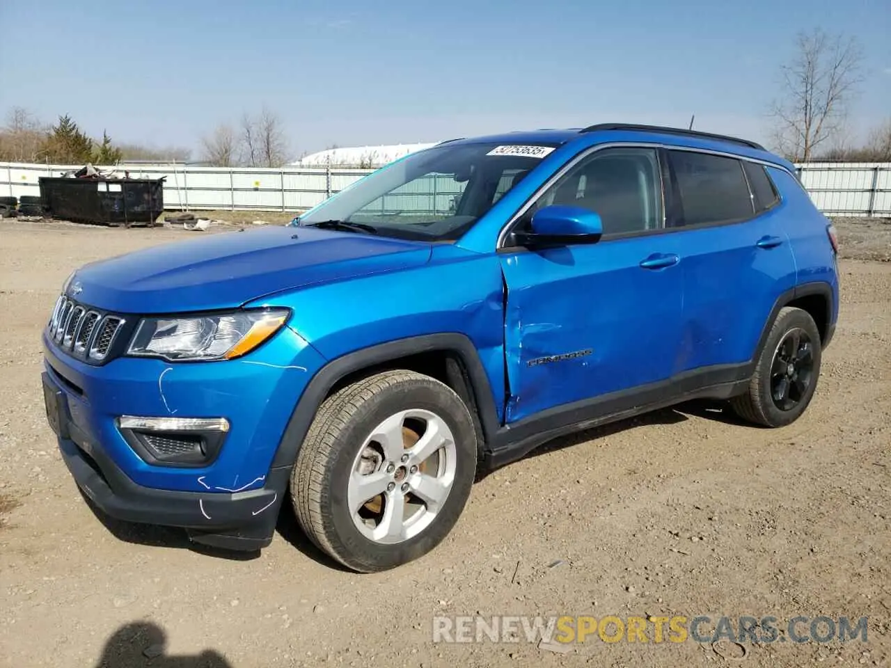 1 Фотография поврежденного автомобиля 3C4NJCBB1LT230687 JEEP COMPASS 2020