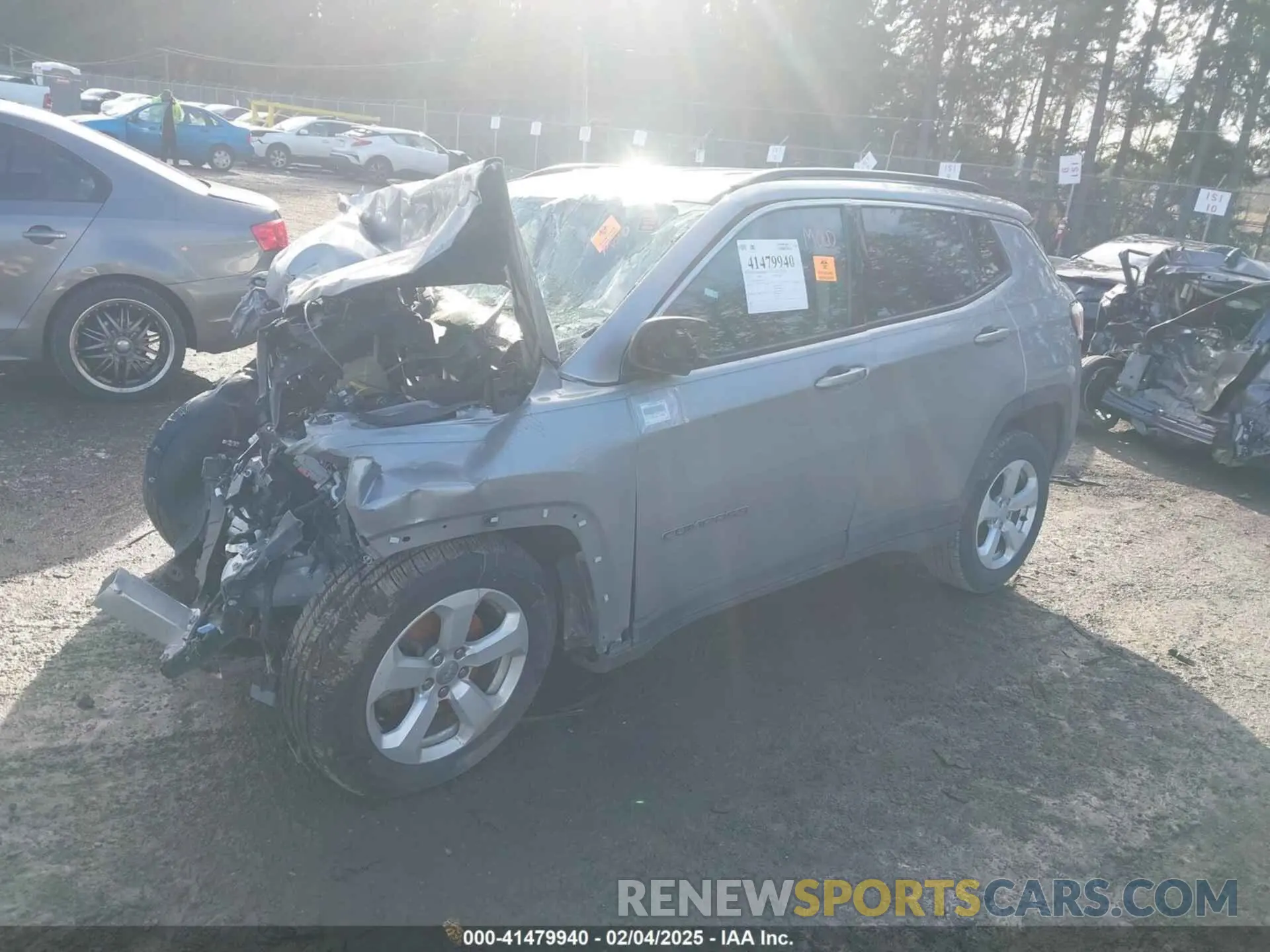 2 Photograph of a damaged car 3C4NJCBB8LT102401 JEEP COMPASS 2020