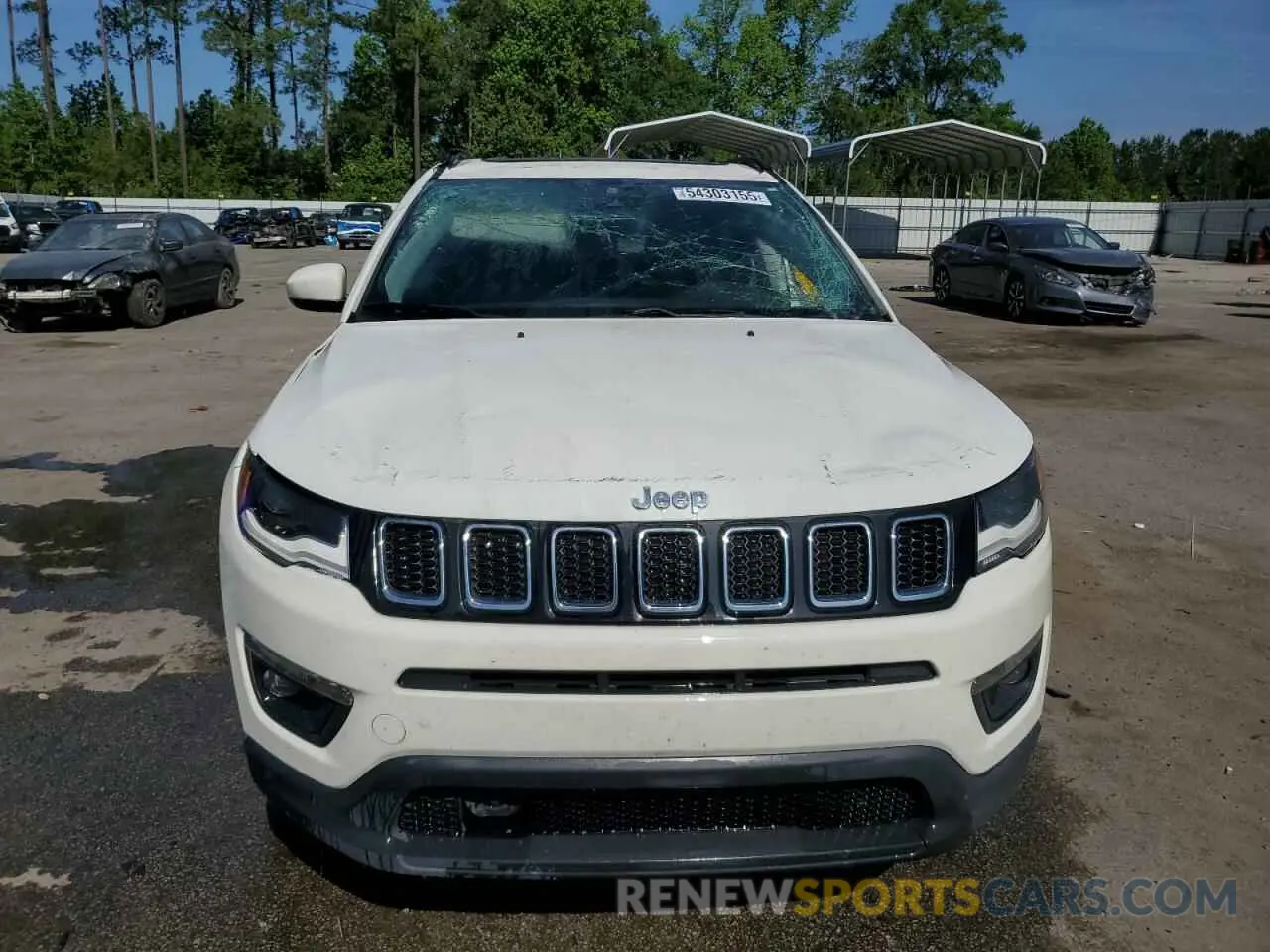 5 Photograph of a damaged car 3C4NJCBB8LT257269 JEEP COMPASS 2020