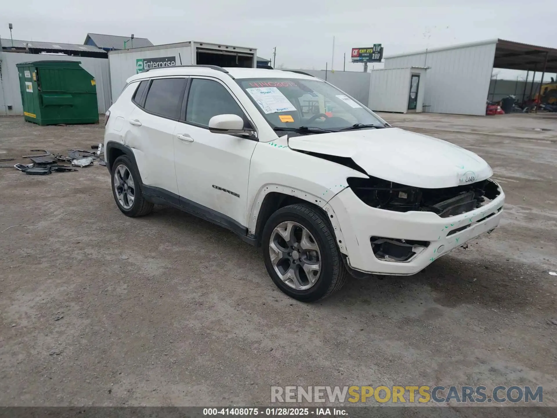 1 Фотография поврежденного автомобиля 3C4NJCCB1LT218568 JEEP COMPASS 2020