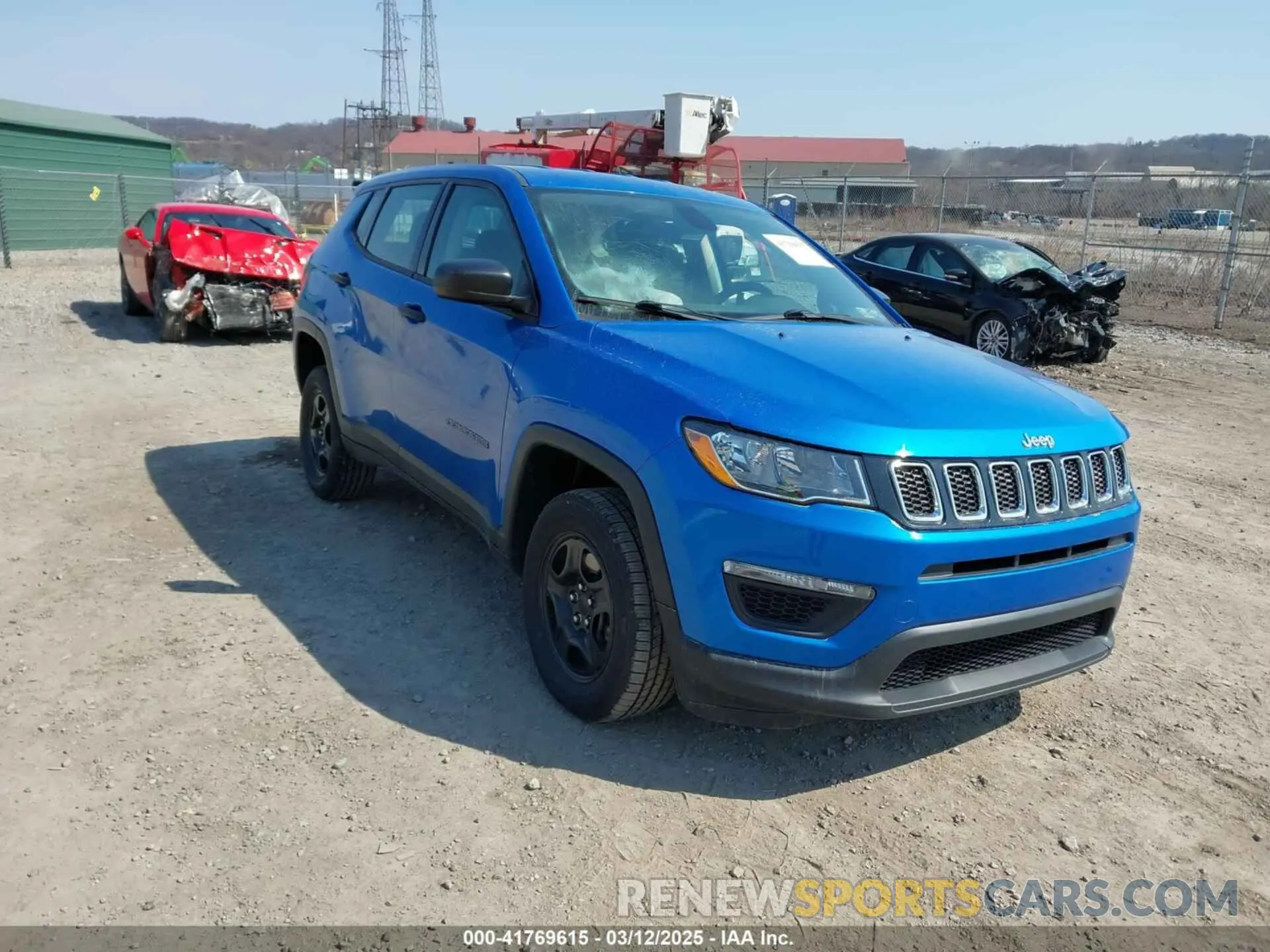 1 Photograph of a damaged car 3C4NJDAB0LT142611 JEEP COMPASS 2020