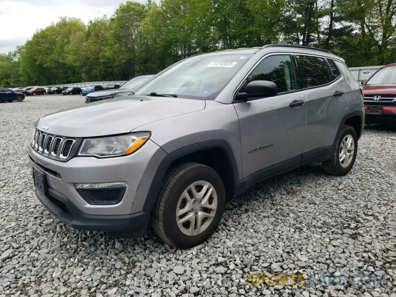 1 Photograph of a damaged car 3C4NJDAB7LT165576 JEEP COMPASS 2020