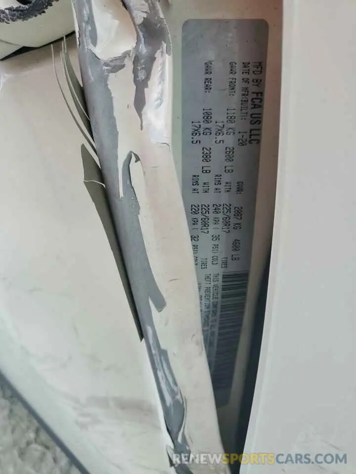 14 Photograph of a damaged car 3C4NJDAB9LT174408 JEEP COMPASS 2020