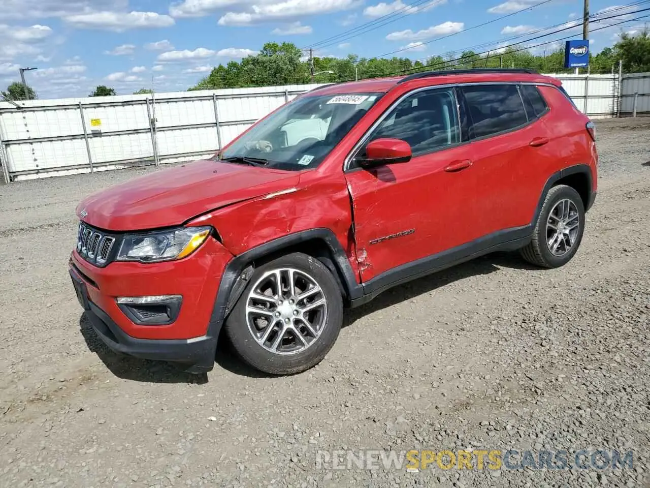 1 Photograph of a damaged car 3C4NJDBB1LT129848 JEEP COMPASS 2020