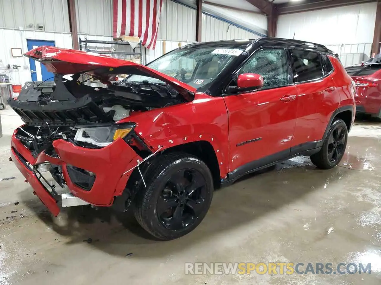 1 Photograph of a damaged car 3C4NJDBB2LT116591 JEEP COMPASS 2020