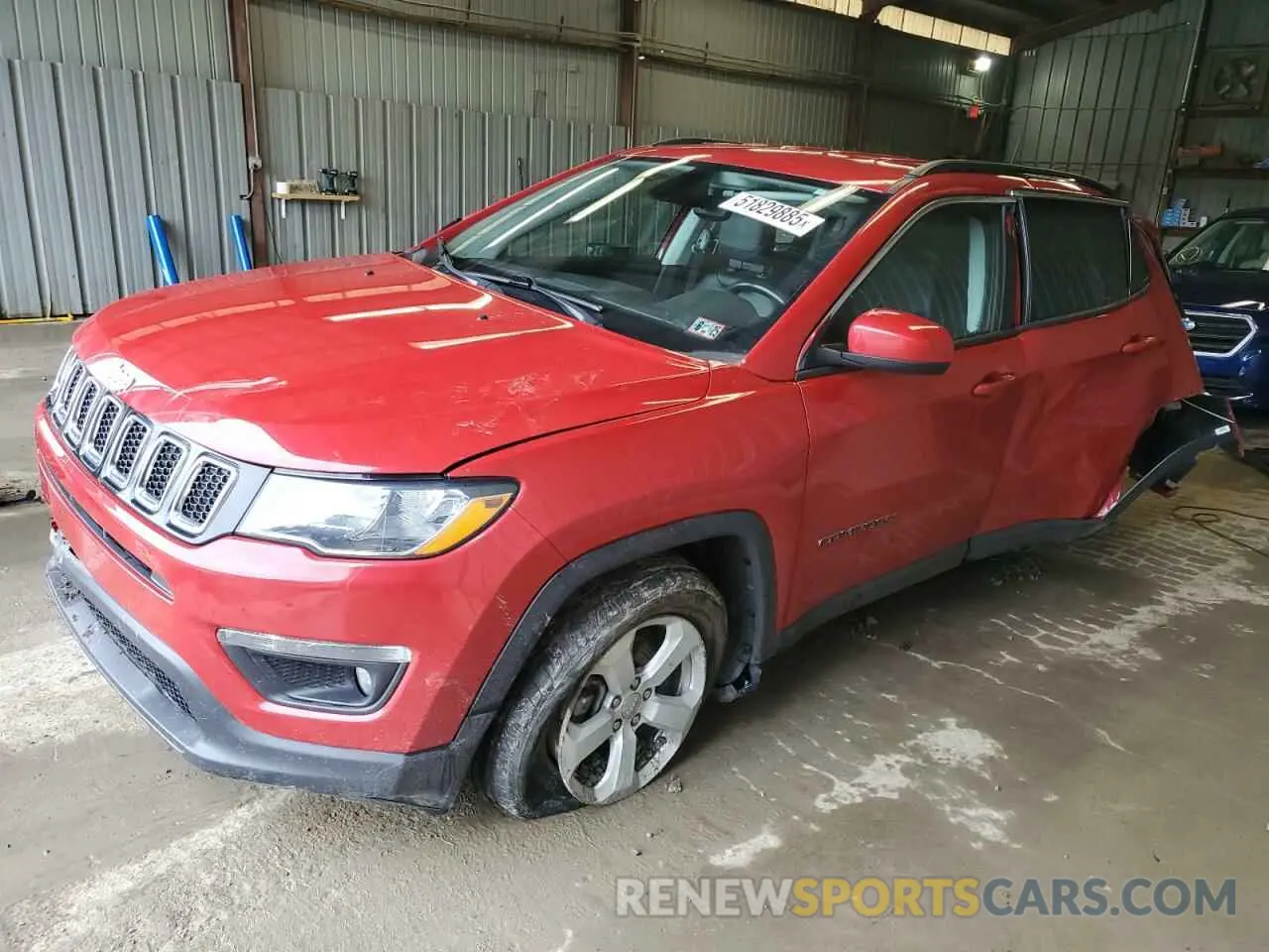 1 Photograph of a damaged car 3C4NJDBB5LT150332 JEEP COMPASS 2020