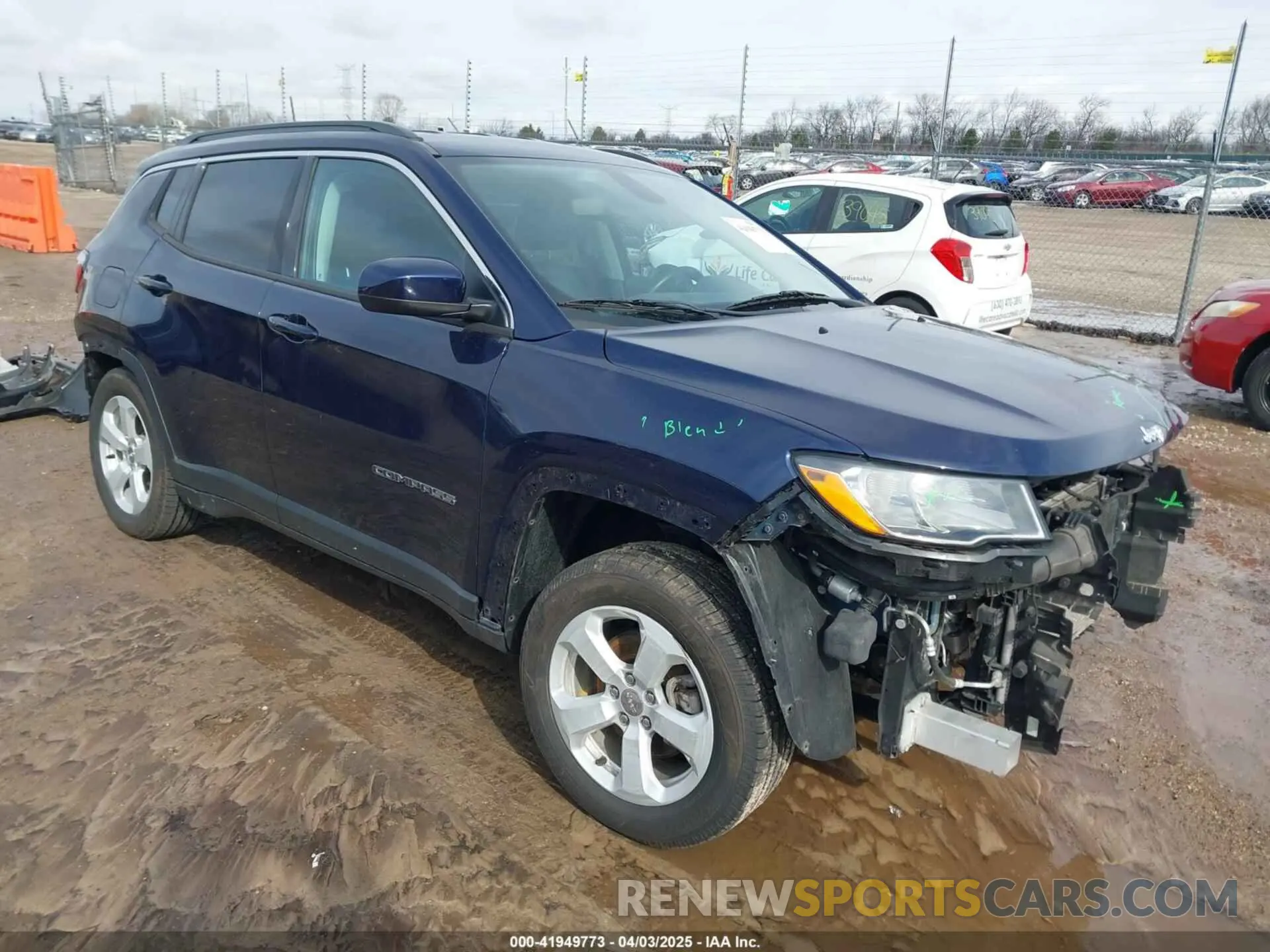 1 Photograph of a damaged car 3C4NJDBBXLT256453 JEEP COMPASS 2020