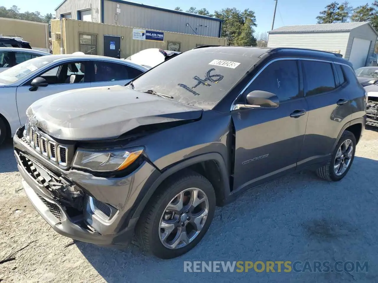 1 Photograph of a damaged car 3C4NJDCB3LT133060 JEEP COMPASS 2020