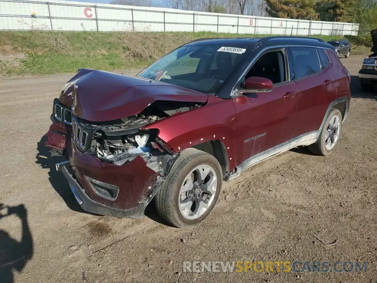 1 Фотография поврежденного автомобиля 3C4NJDCB6LT223769 JEEP COMPASS 2020