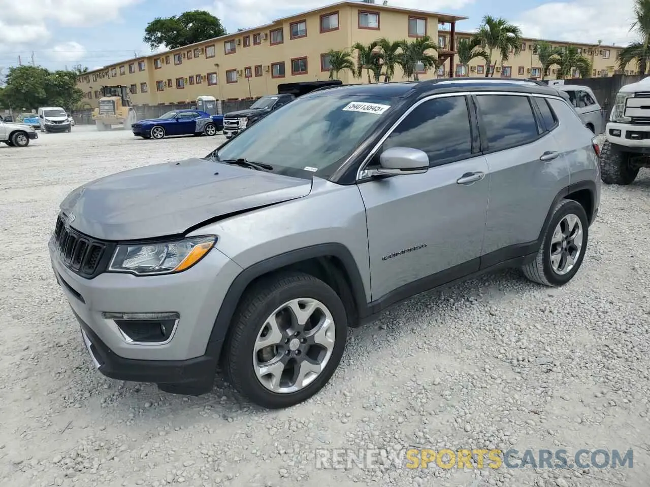 1 Photograph of a damaged car 3C4NJDCB6LT246324 JEEP COMPASS 2020