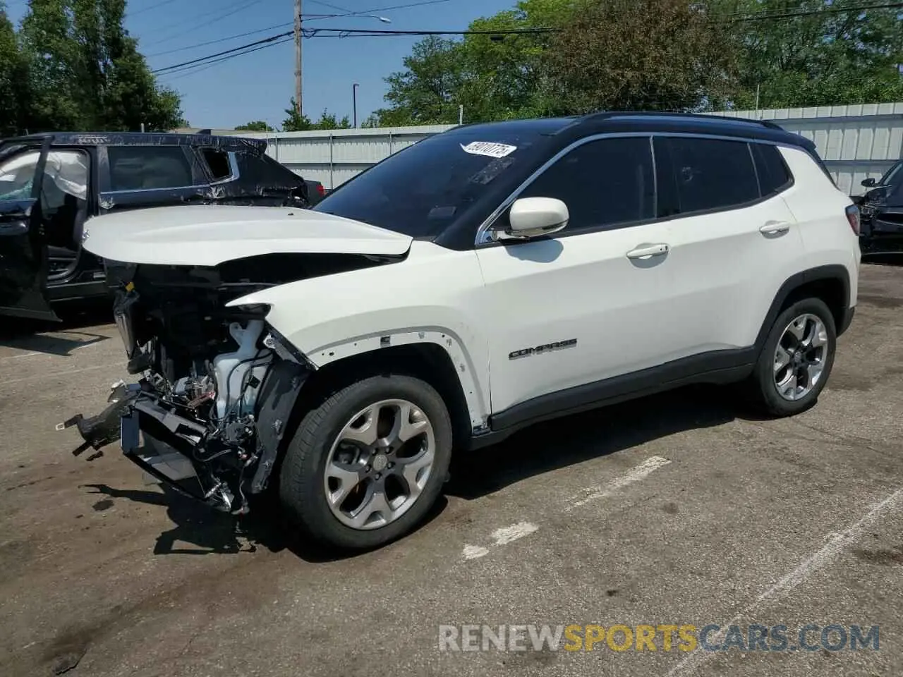 1 Photograph of a damaged car 3C4NJDCB7LT116942 JEEP COMPASS 2020