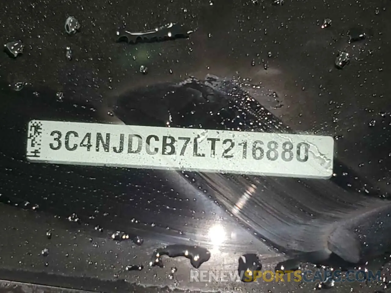 13 Photograph of a damaged car 3C4NJDCB7LT216880 JEEP COMPASS 2020