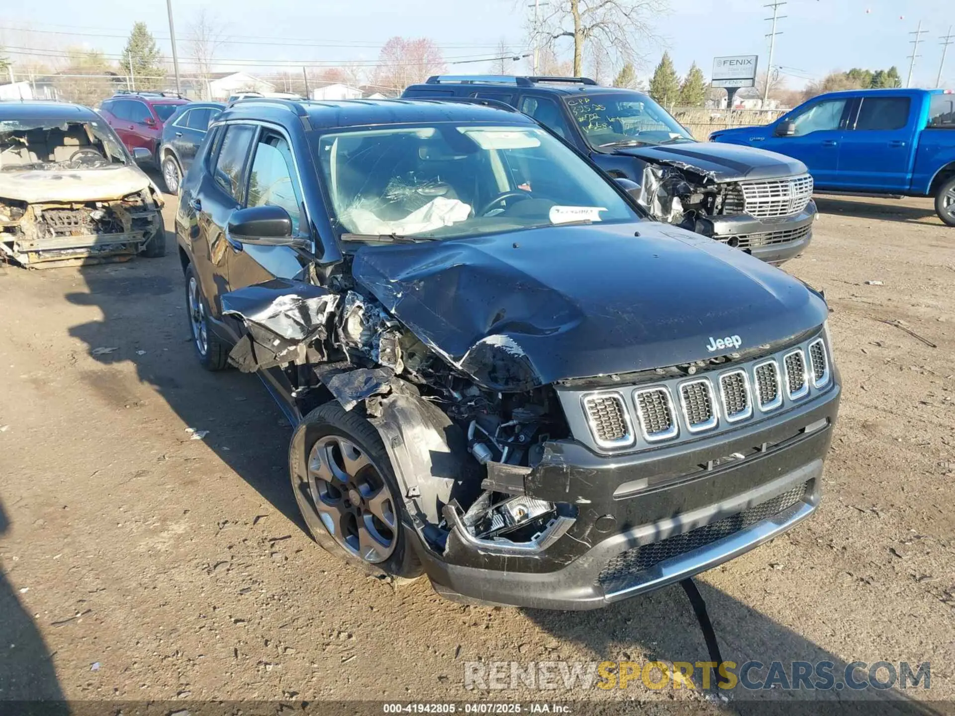 1 Photograph of a damaged car 3C4NJDCB8LT240301 JEEP COMPASS 2020