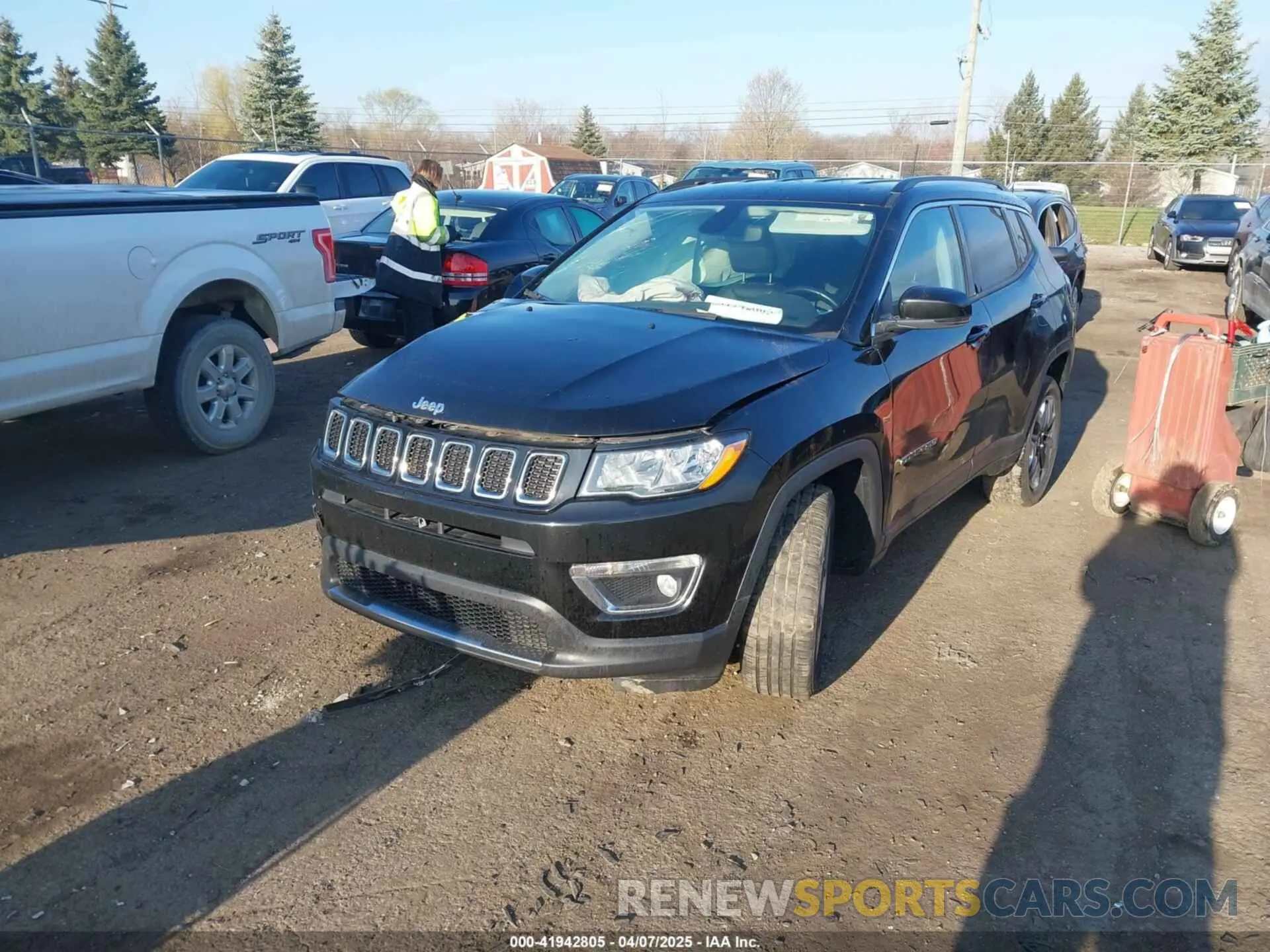 2 Photograph of a damaged car 3C4NJDCB8LT240301 JEEP COMPASS 2020