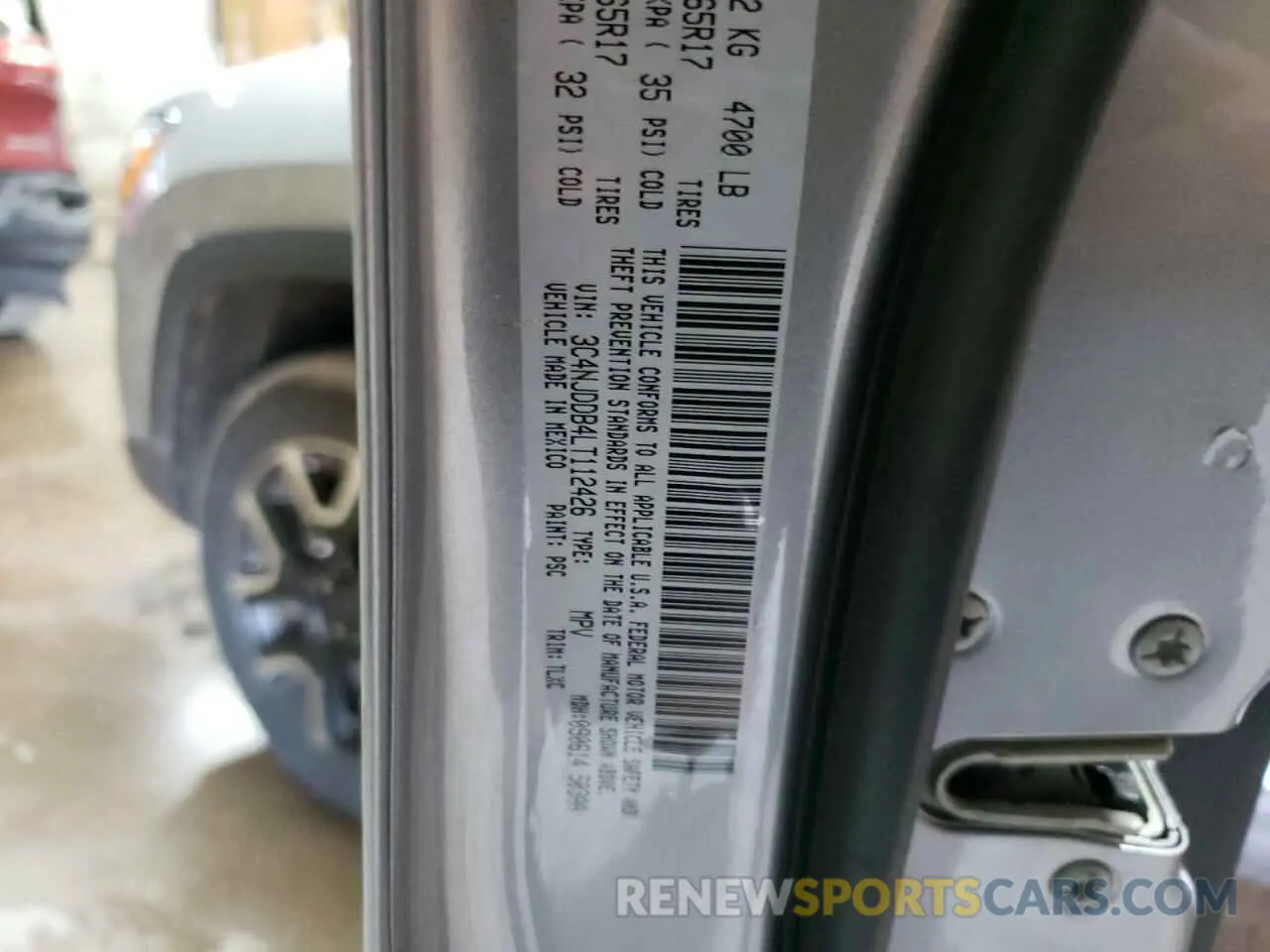 13 Photograph of a damaged car 3C4NJDDB4LT112426 JEEP COMPASS 2020
