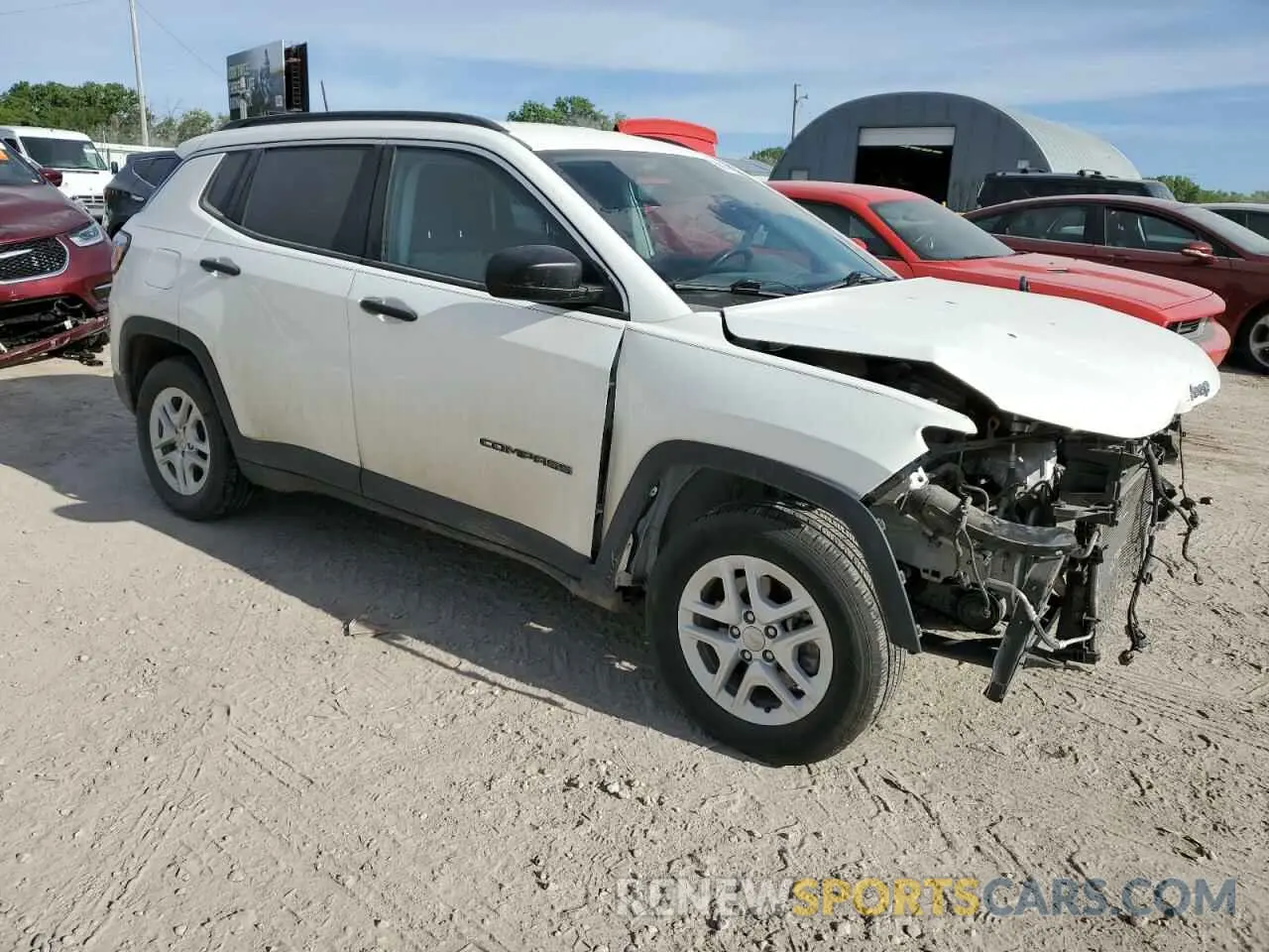 4 Photograph of a damaged car 3C4NJCAB0MT553051 JEEP COMPASS 2021