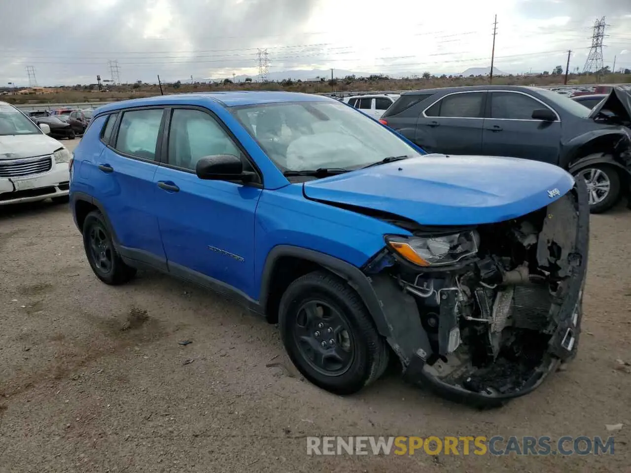 4 Photograph of a damaged car 3C4NJCAB1MT576970 JEEP COMPASS 2021