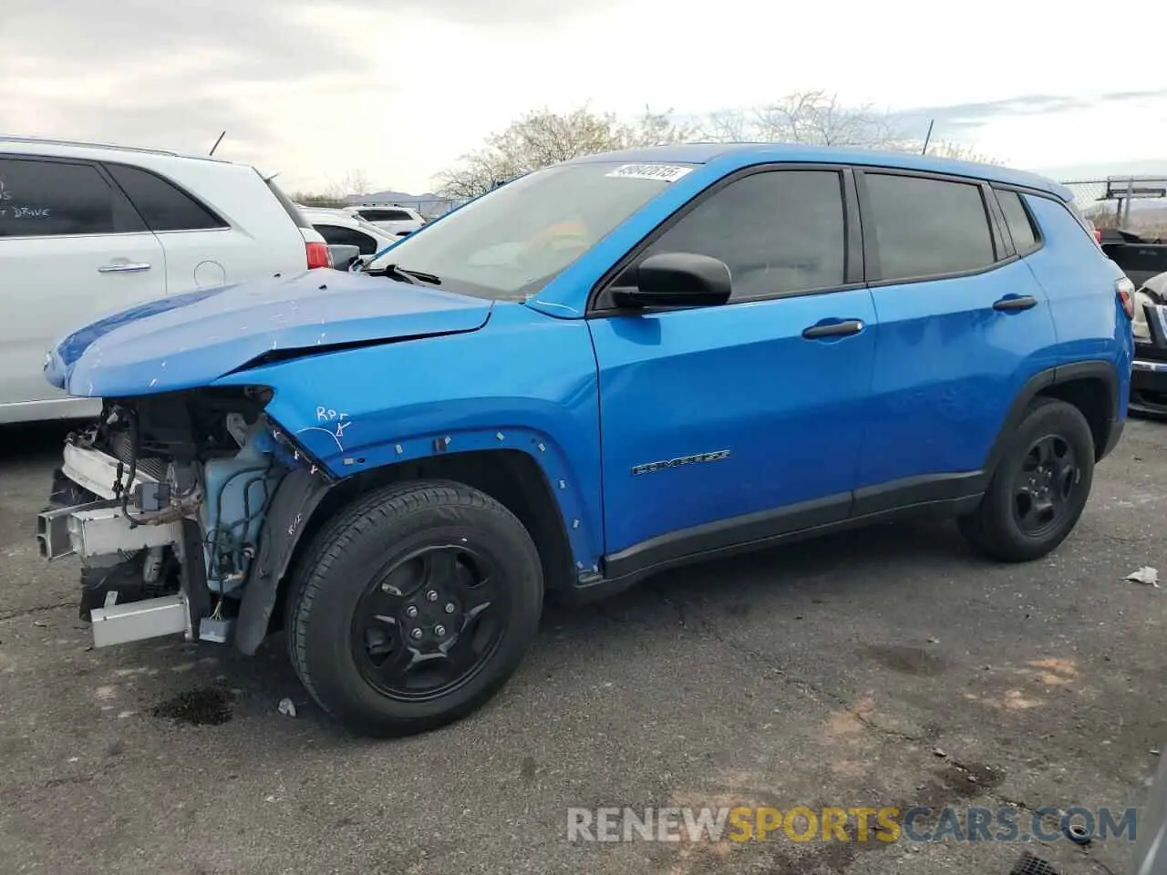 1 Photograph of a damaged car 3C4NJCAB5MT514293 JEEP COMPASS 2021