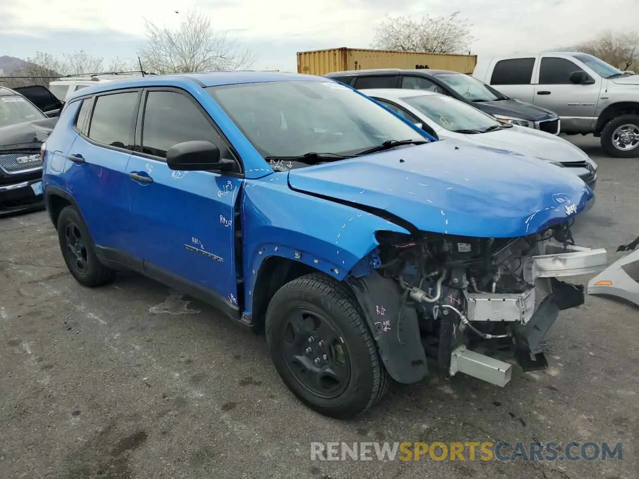 4 Photograph of a damaged car 3C4NJCAB5MT514293 JEEP COMPASS 2021
