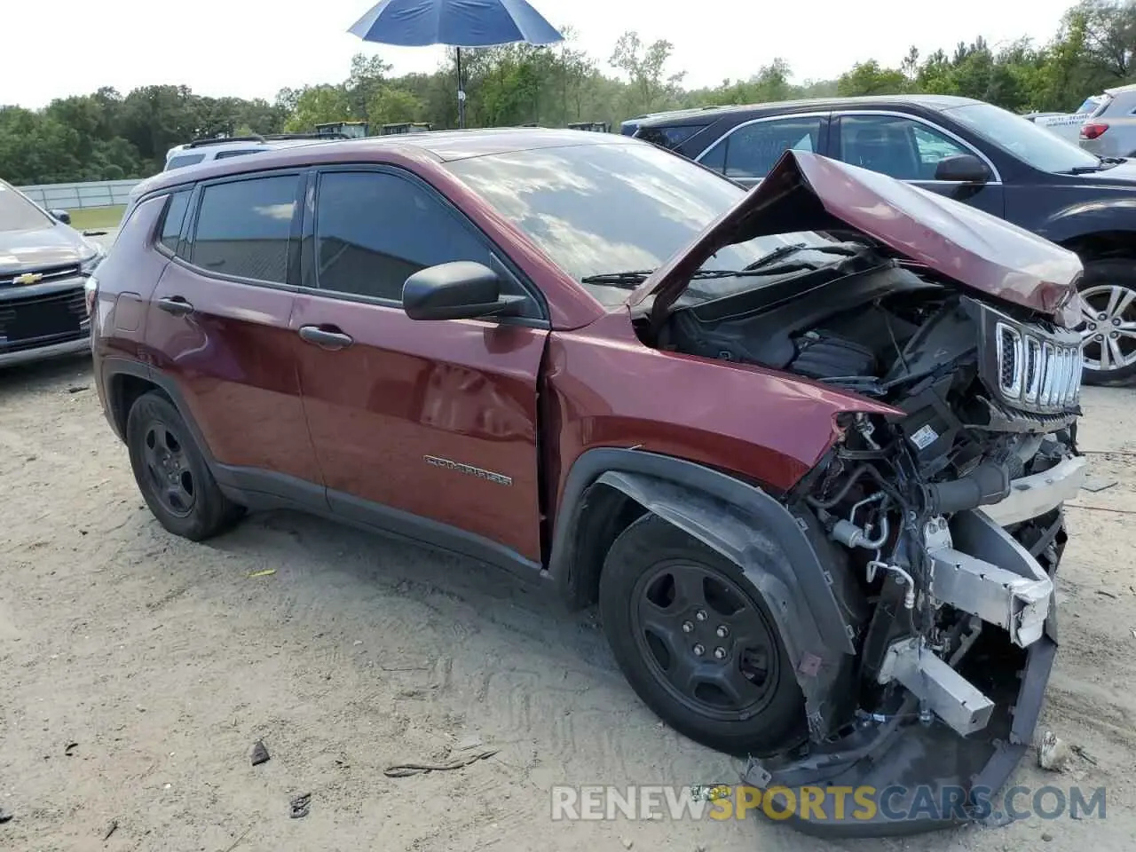 4 Фотография поврежденного автомобиля 3C4NJCAB7MT508401 JEEP COMPASS 2021