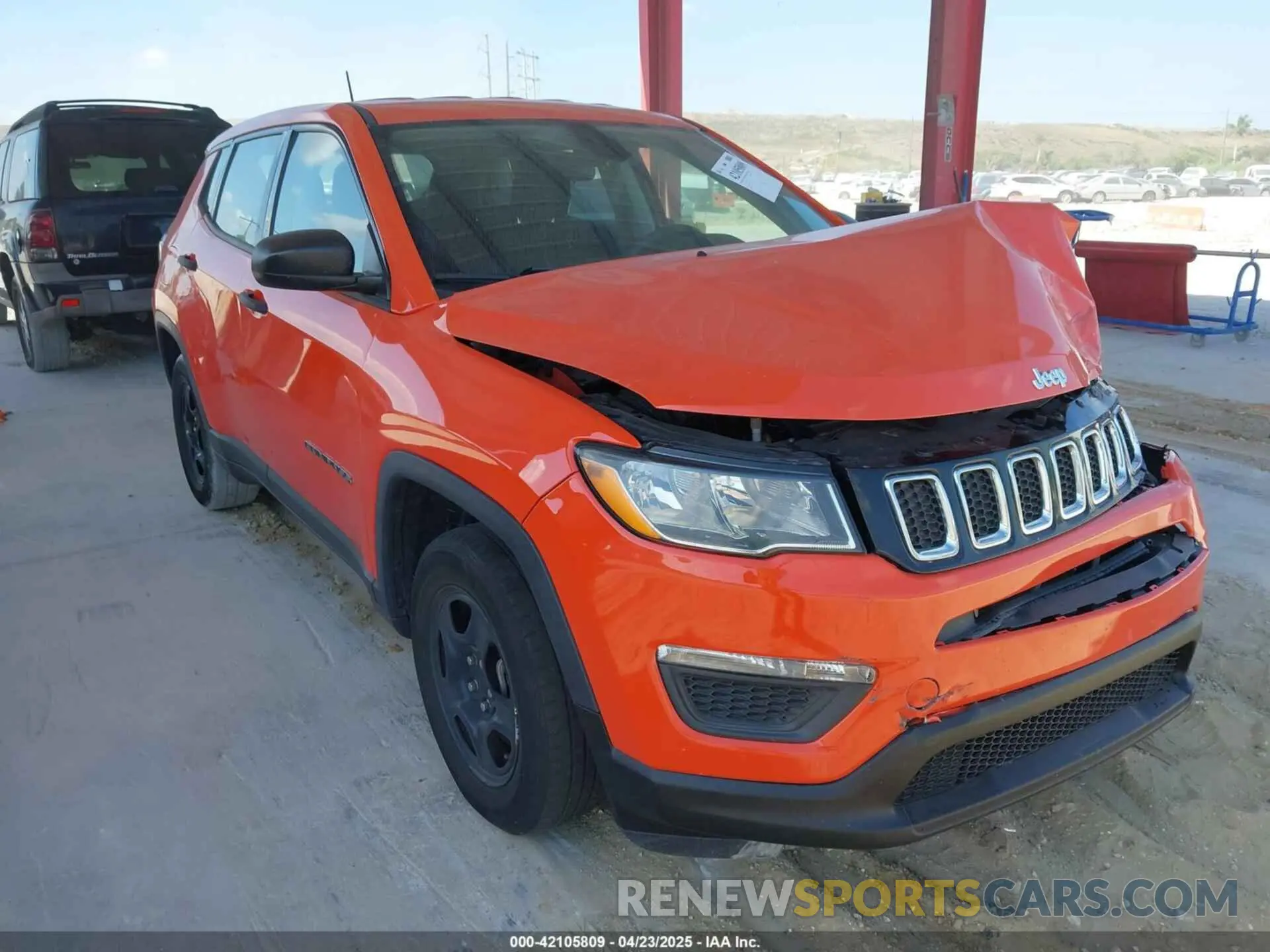 1 Фотография поврежденного автомобиля 3C4NJCAB9MT505256 JEEP COMPASS 2021