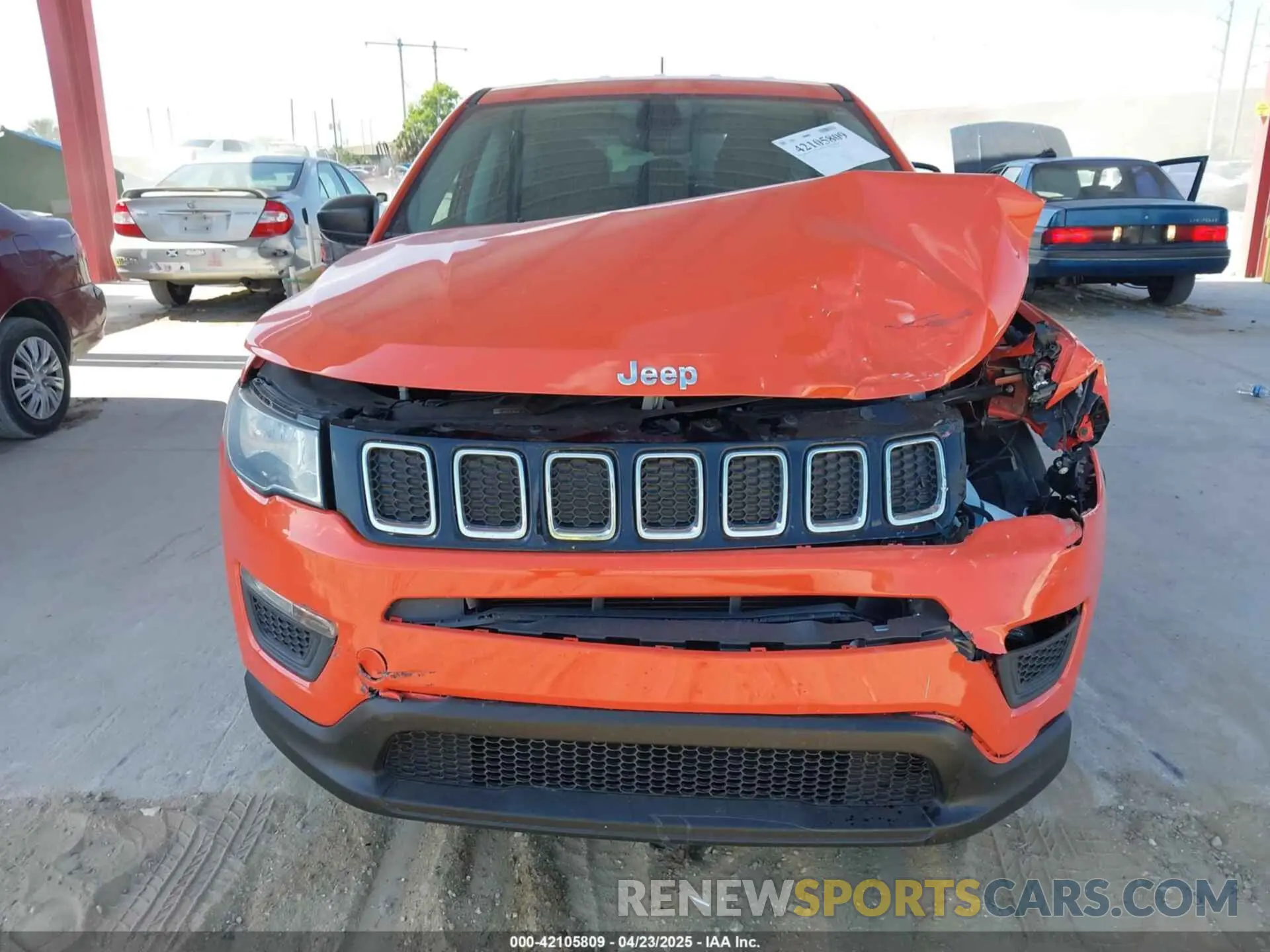 11 Фотография поврежденного автомобиля 3C4NJCAB9MT505256 JEEP COMPASS 2021