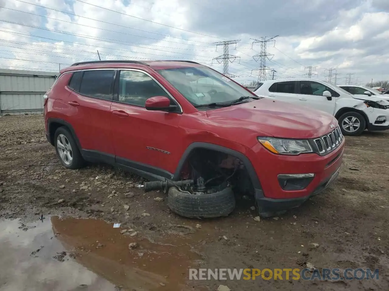4 Фотография поврежденного автомобиля 3C4NJCBB0MT502048 JEEP COMPASS 2021