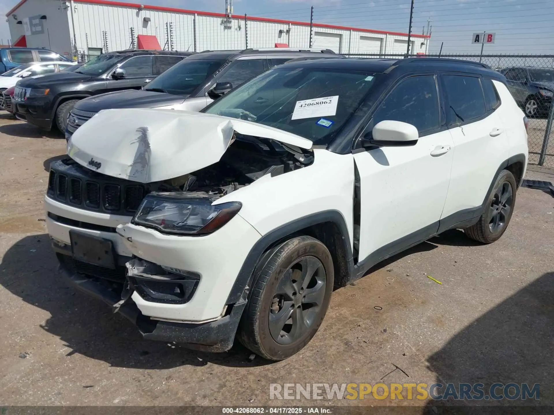 2 Фотография поврежденного автомобиля 3C4NJCBB3MT507860 JEEP COMPASS 2021
