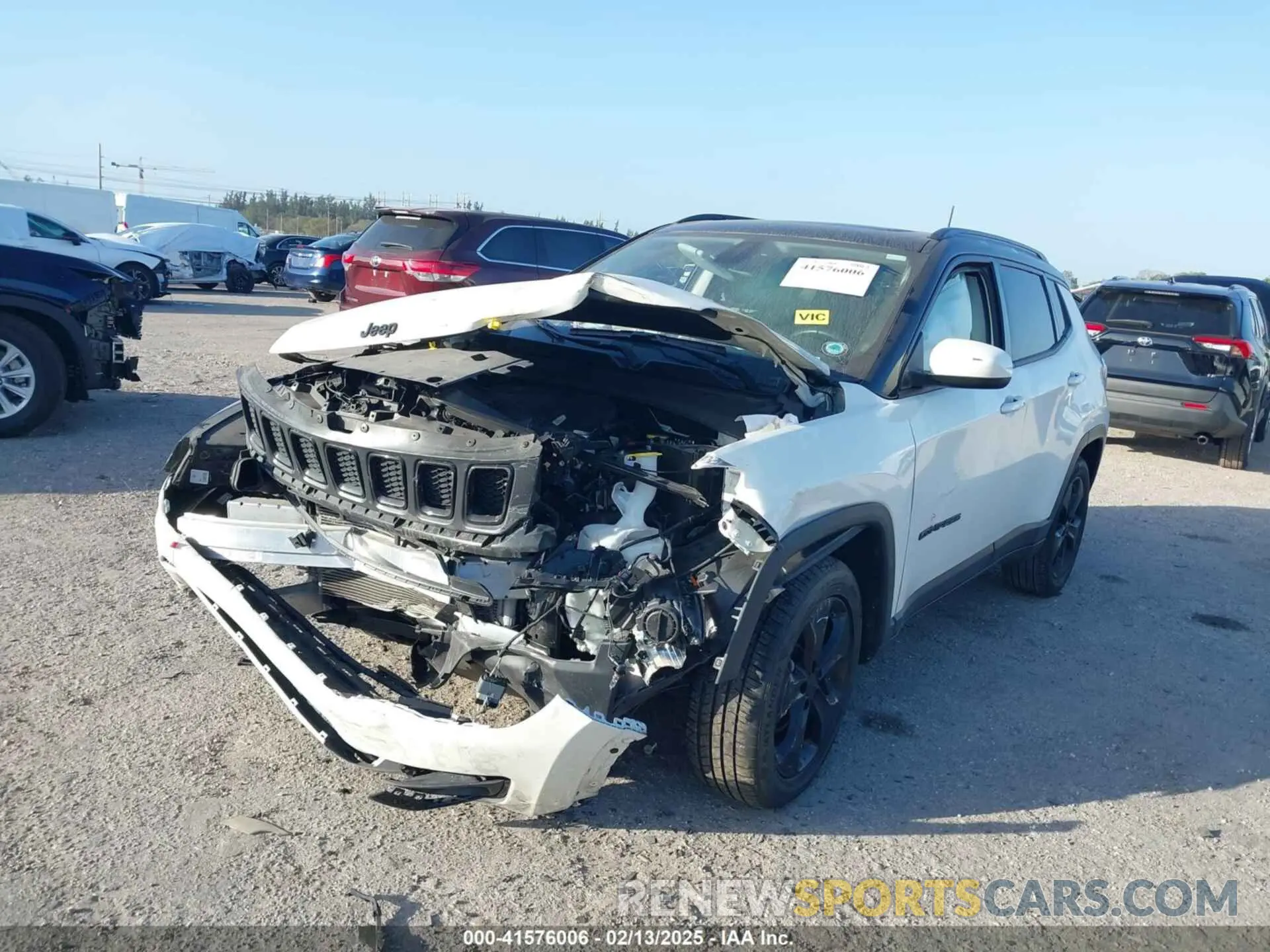 2 Фотография поврежденного автомобиля 3C4NJCBB5MT502126 JEEP COMPASS 2021