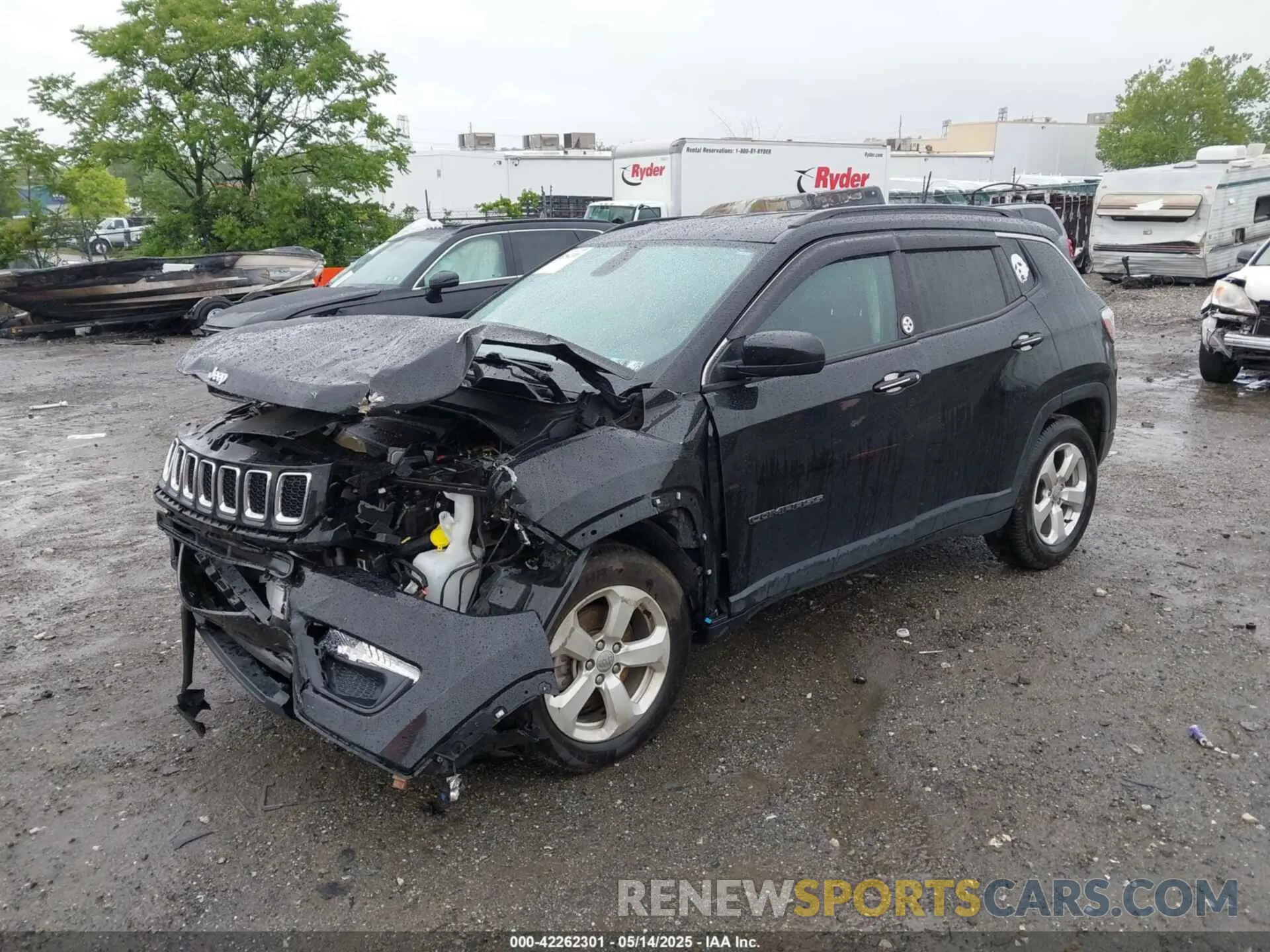2 Photograph of a damaged car 3C4NJCBB7MT592525 JEEP COMPASS 2021